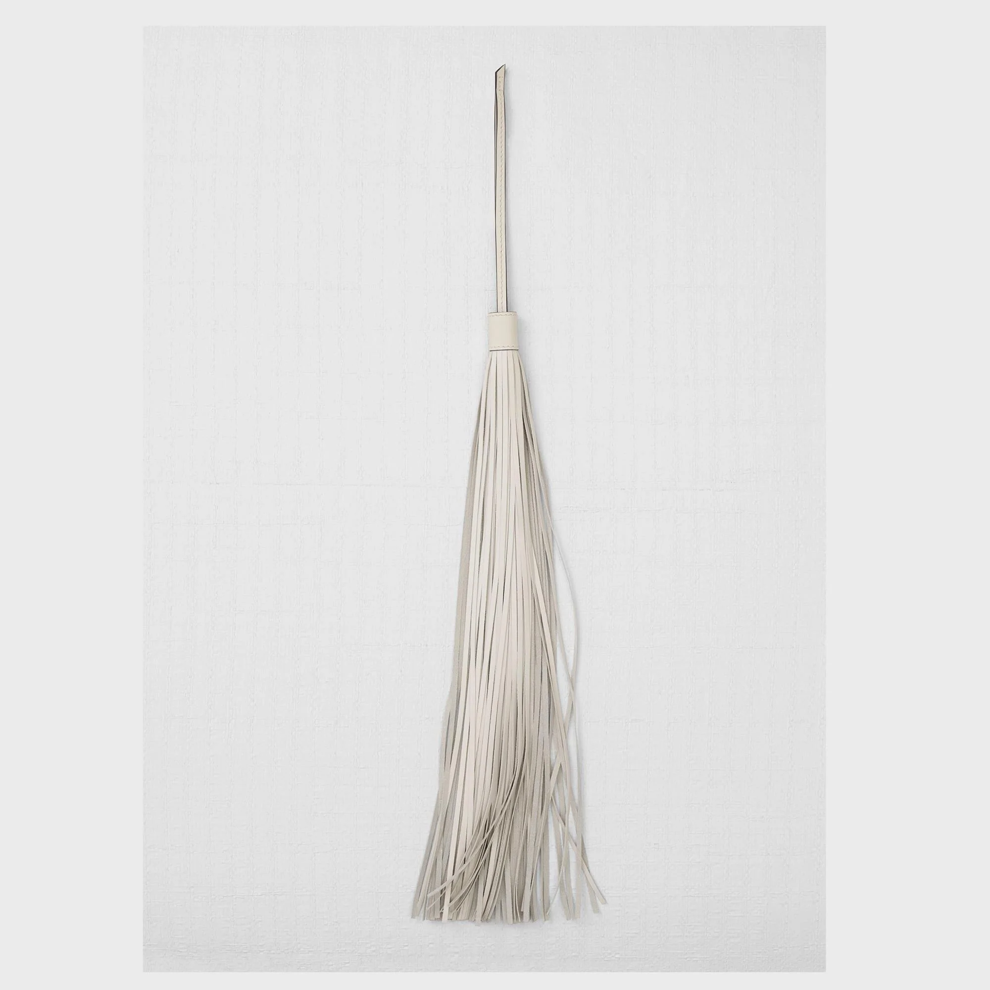 Pompom Bag Charm - White