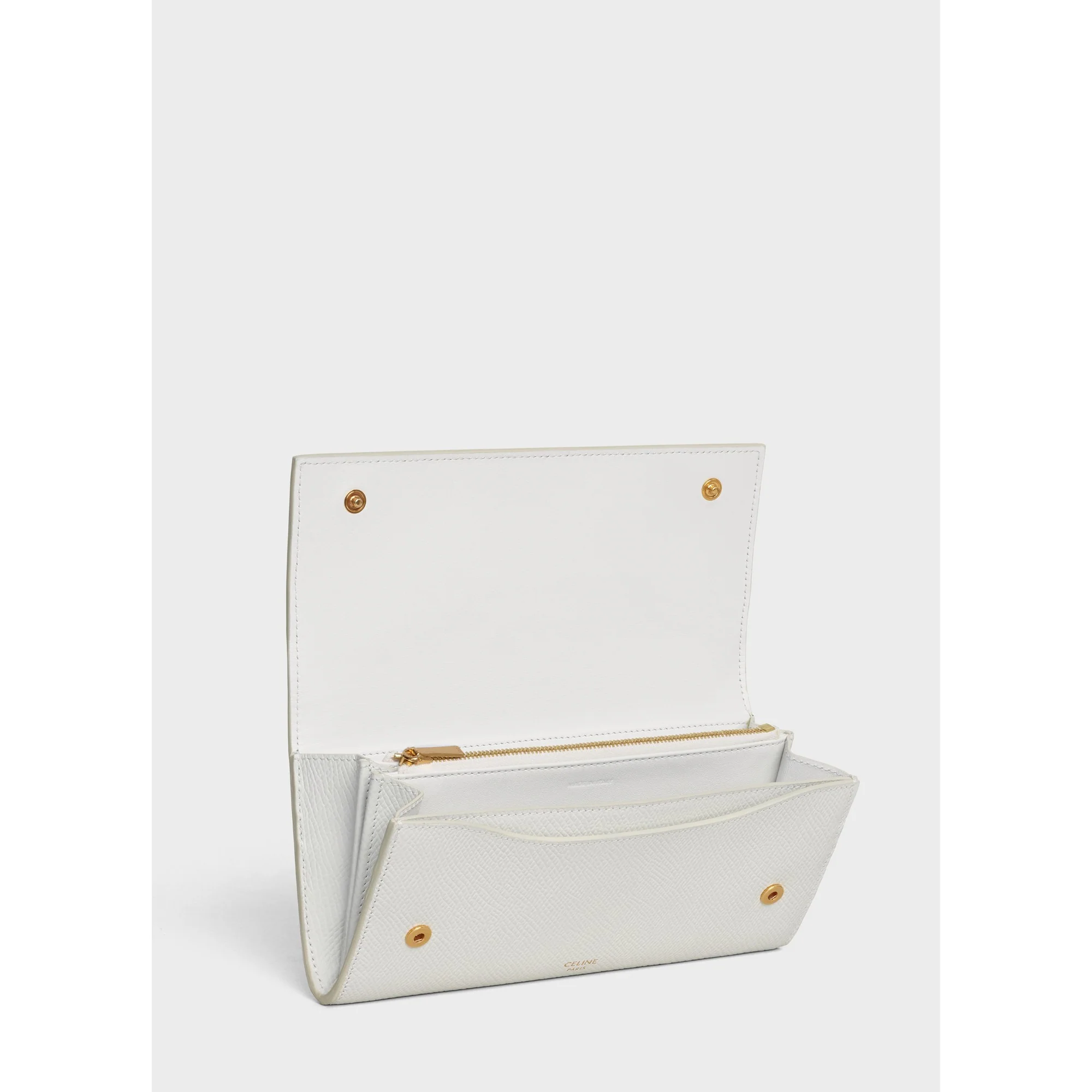 Large Flap Wallet - White - Image 4