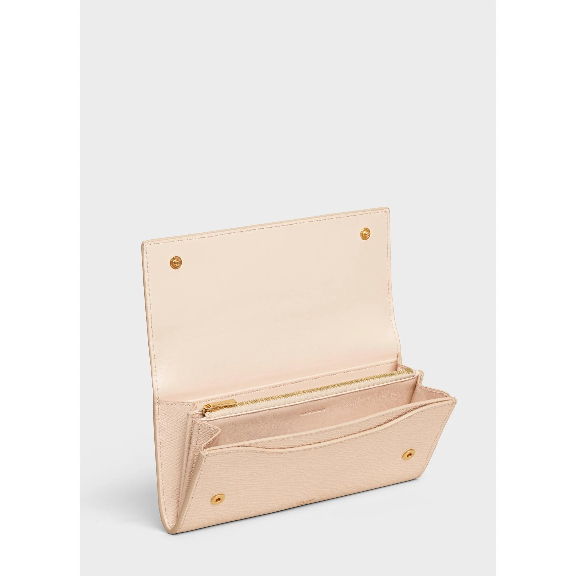 Large Flap Wallet - Nude - Image 4
