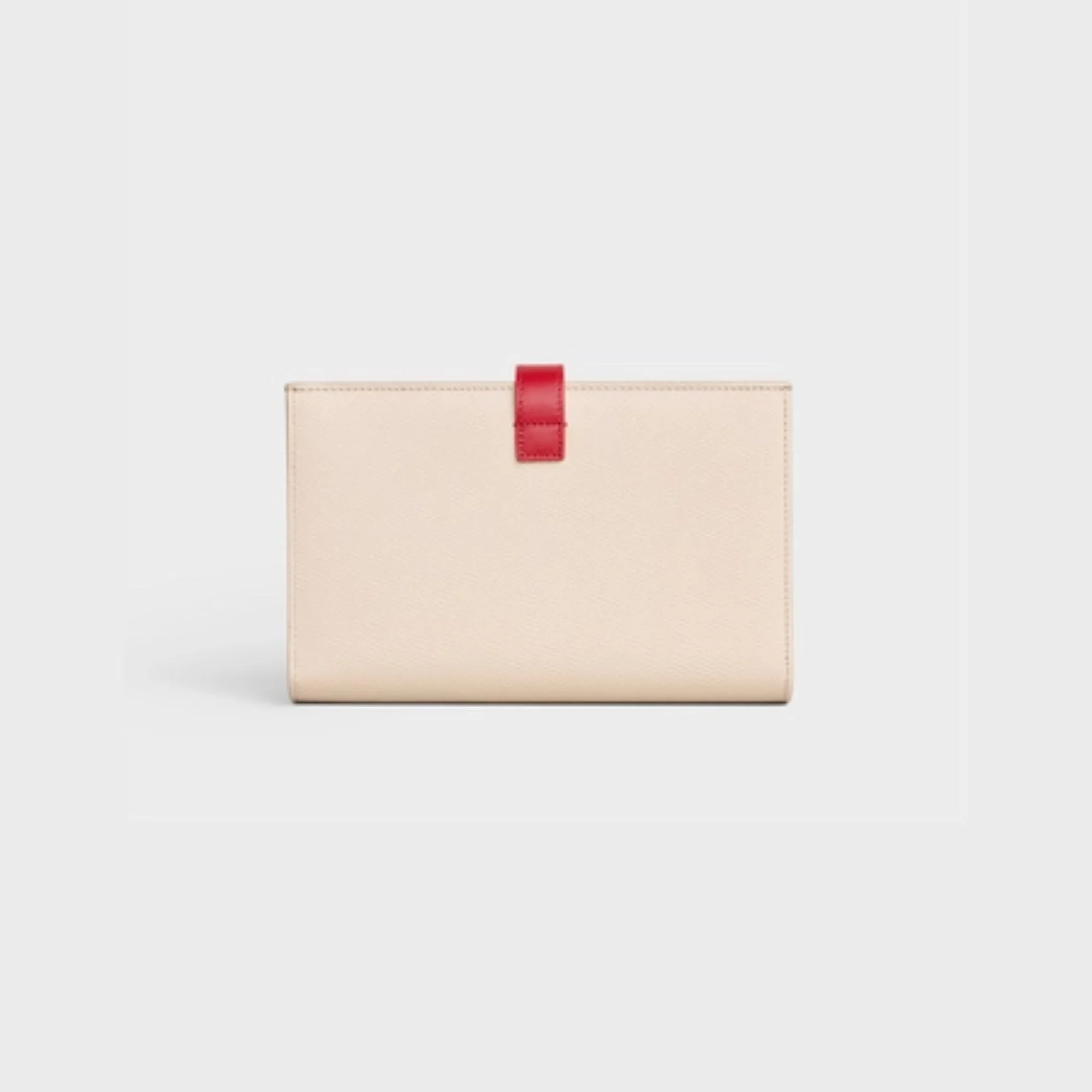 Large Strap Wallet - Powder/Red - Image 3