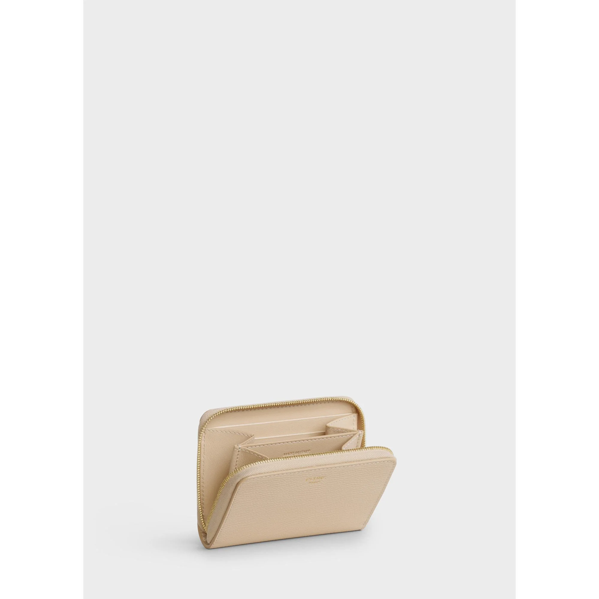 Compact Zipped Wallet - Nude - Image 5