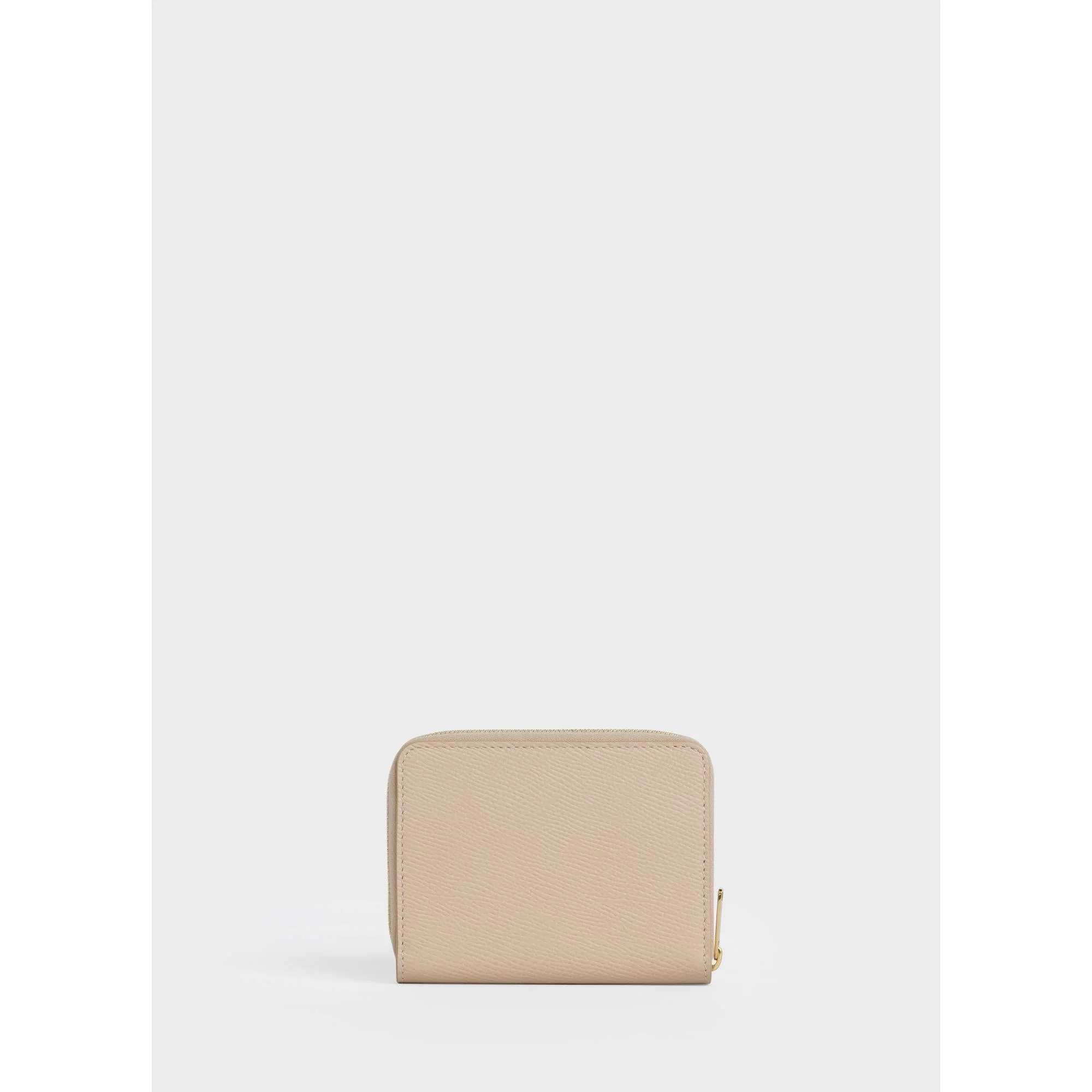 Compact Zipped Wallet - Nude - Image 4