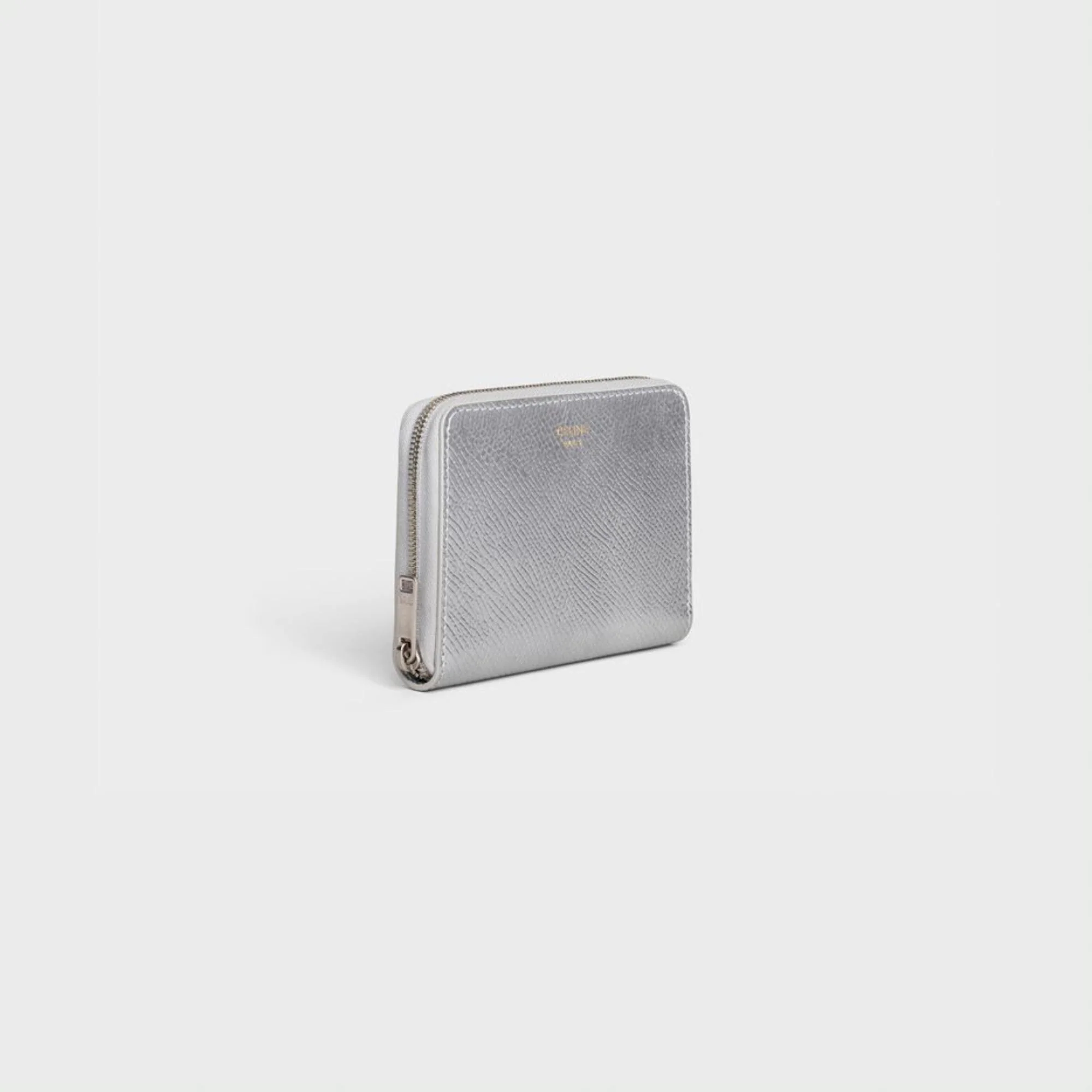 Compact Zipped Wallet - Silver - Image 2