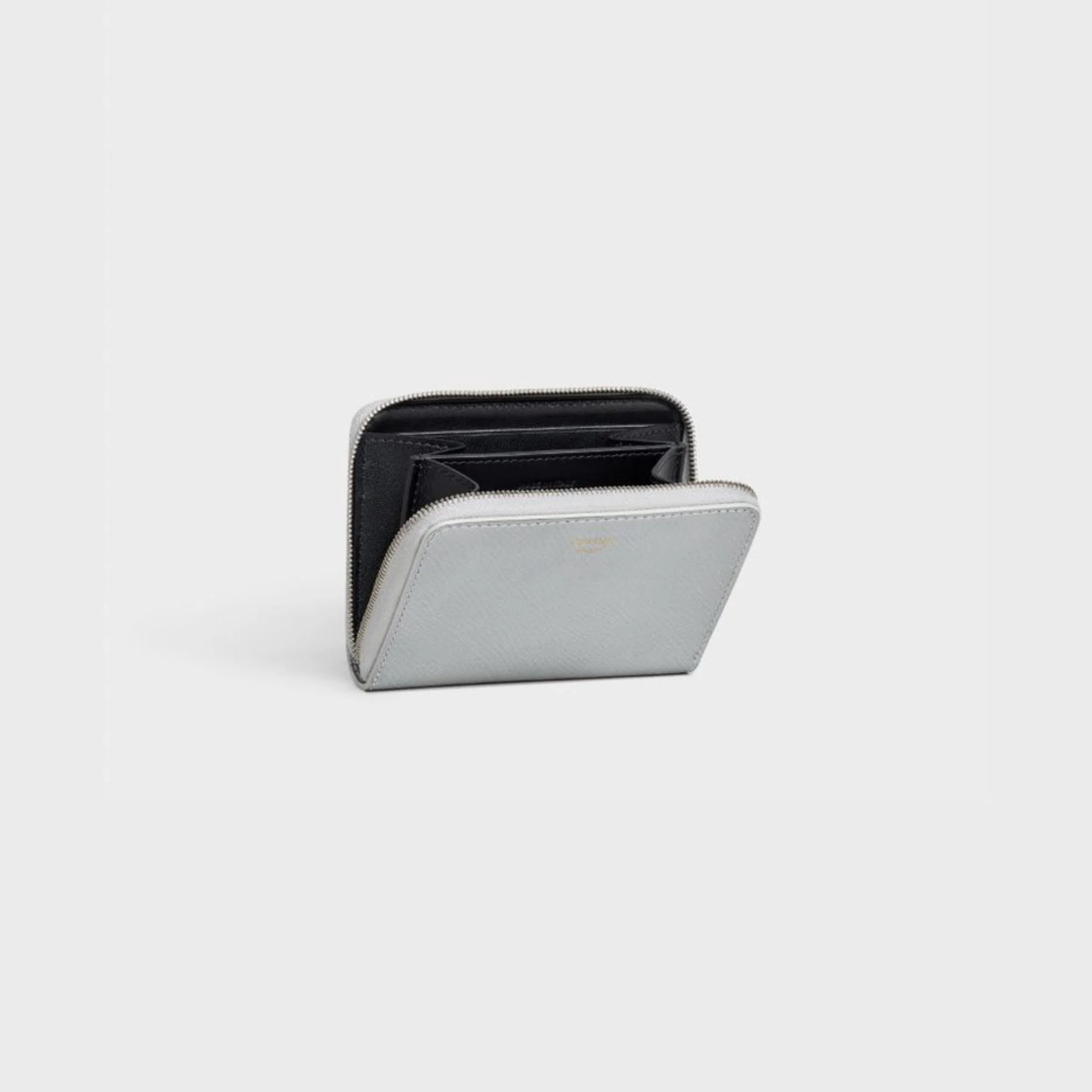 Compact Zipped Wallet - Silver - Image 6