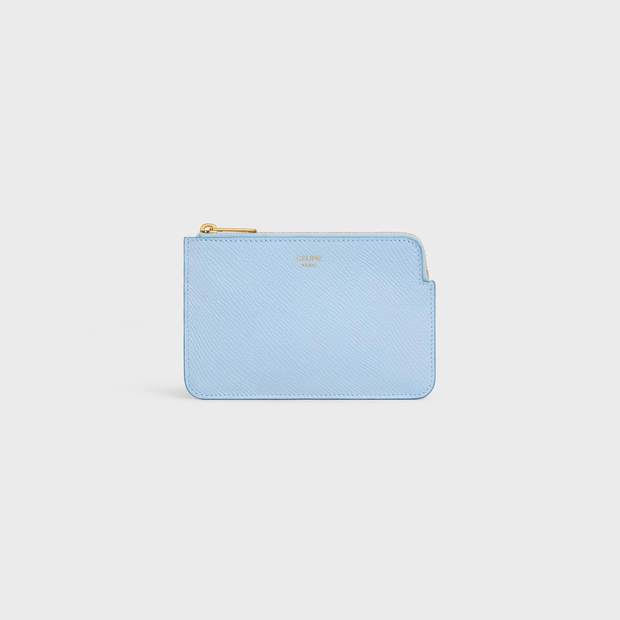 Coin & Card Pouch With Hook - Light Blue
