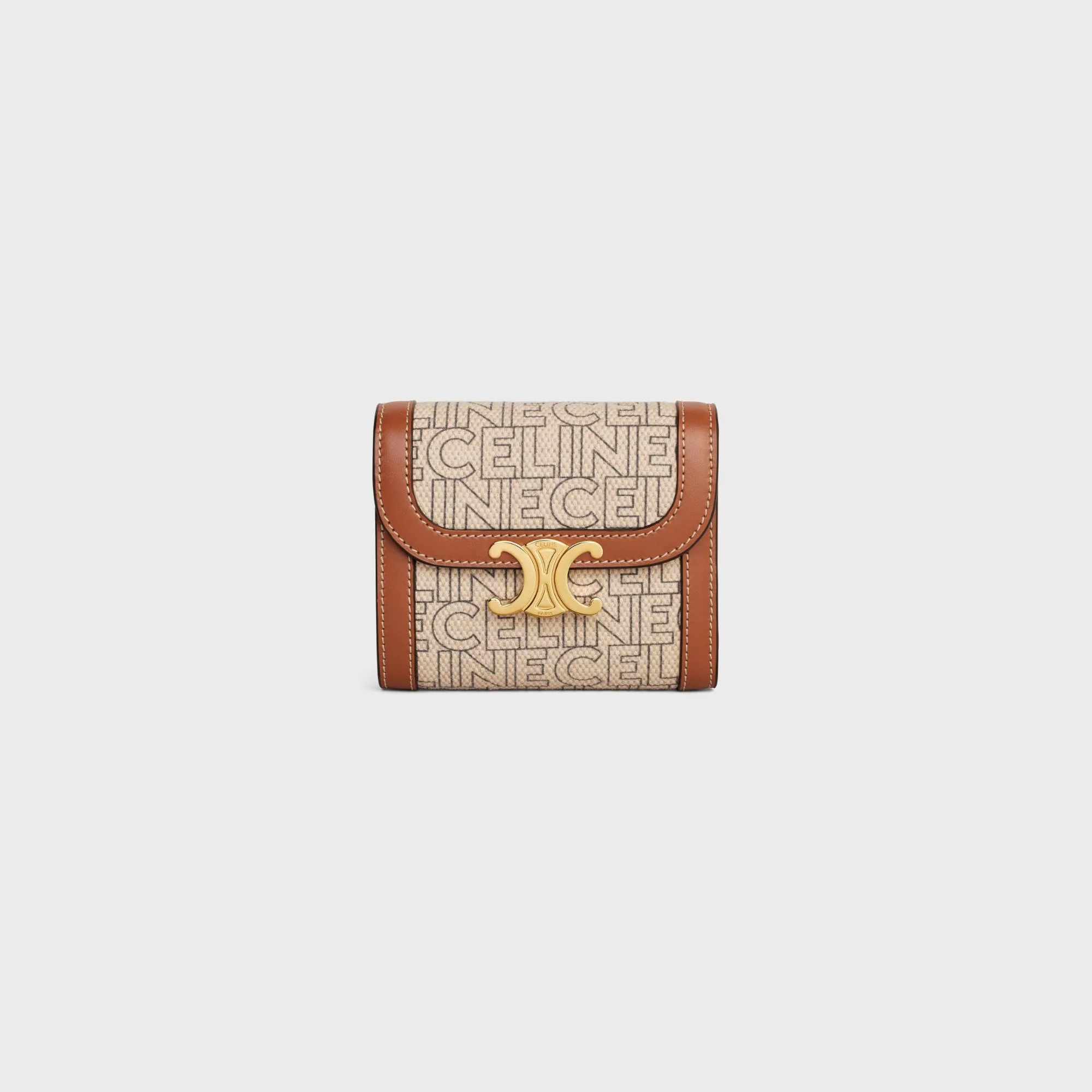 Small Flap Wallet - Natural/Tan