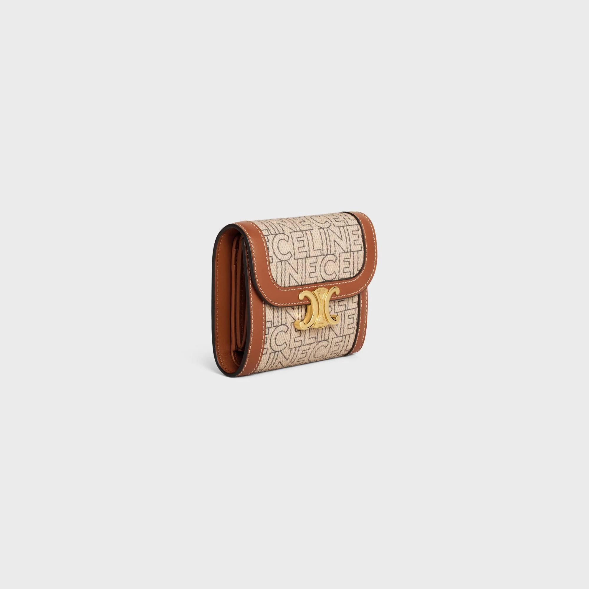 Small Flap Wallet - Natural/Tan - Image 2
