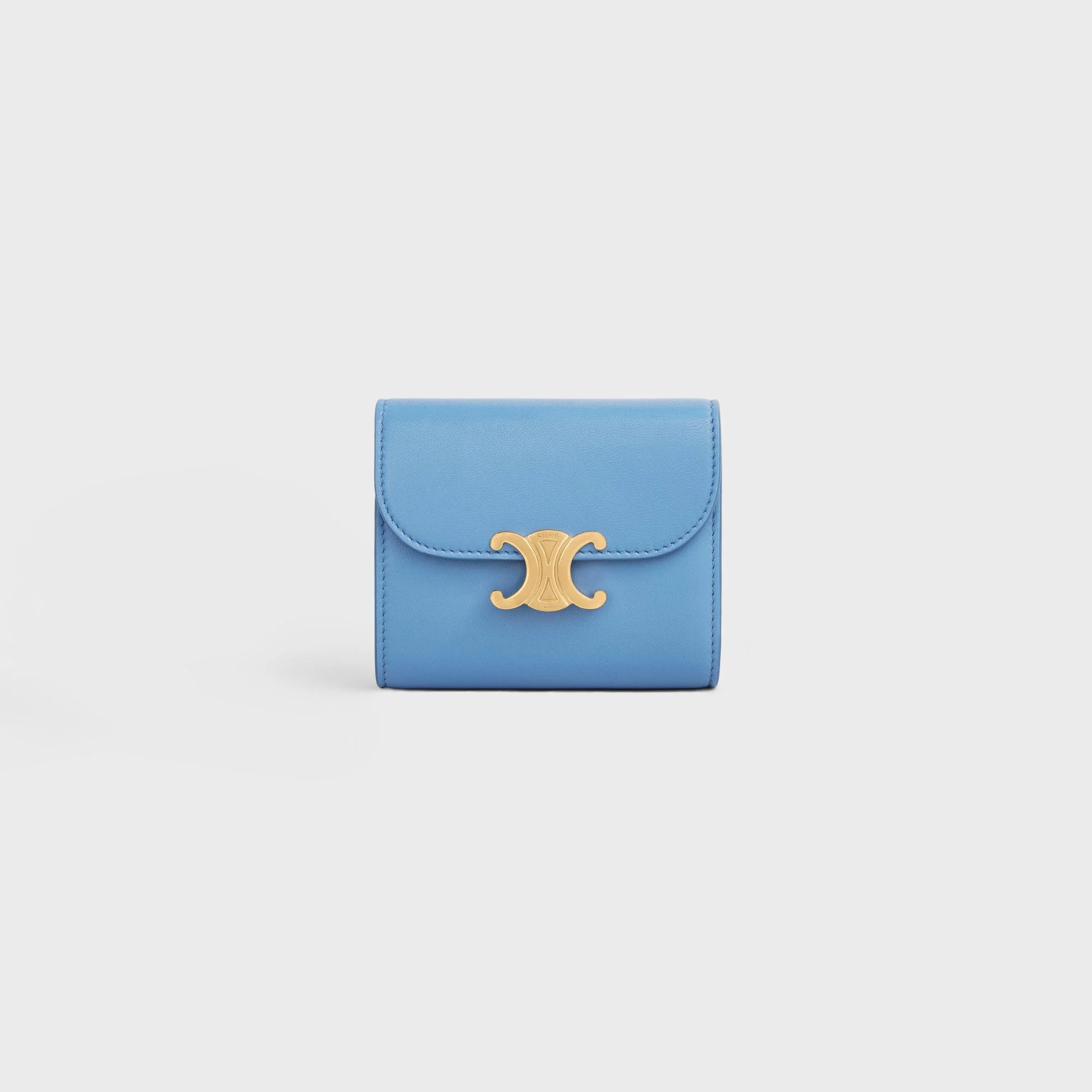 Small Flap Wallet - Azure