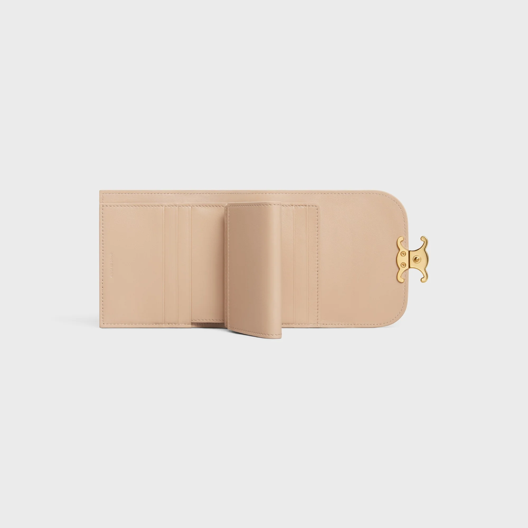Small Flap Wallet - Oat Beige - Image 4