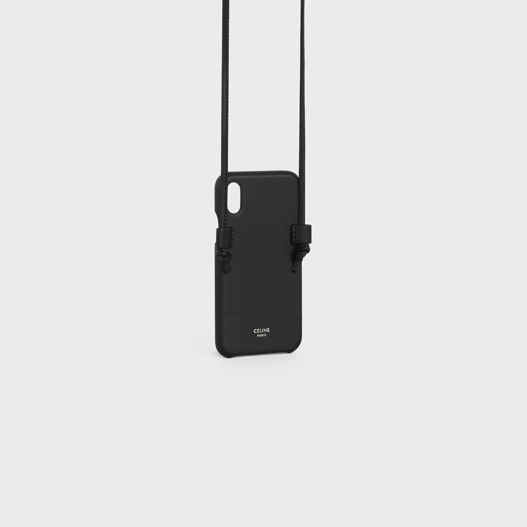 Iphone X & Xs Case Leather Lac - Black - Image 2