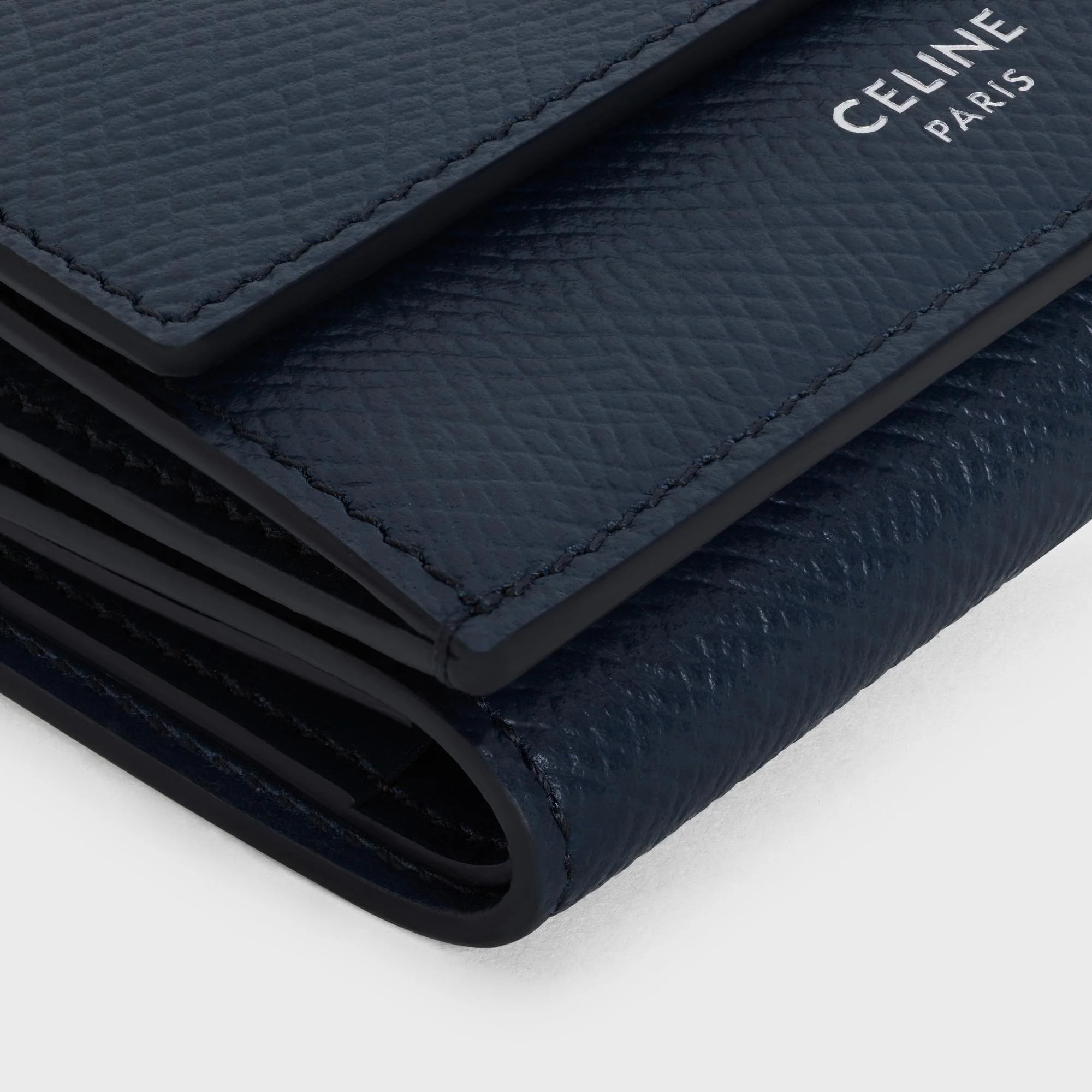 Folded Compact Wallet - Navy Blue - Image 5