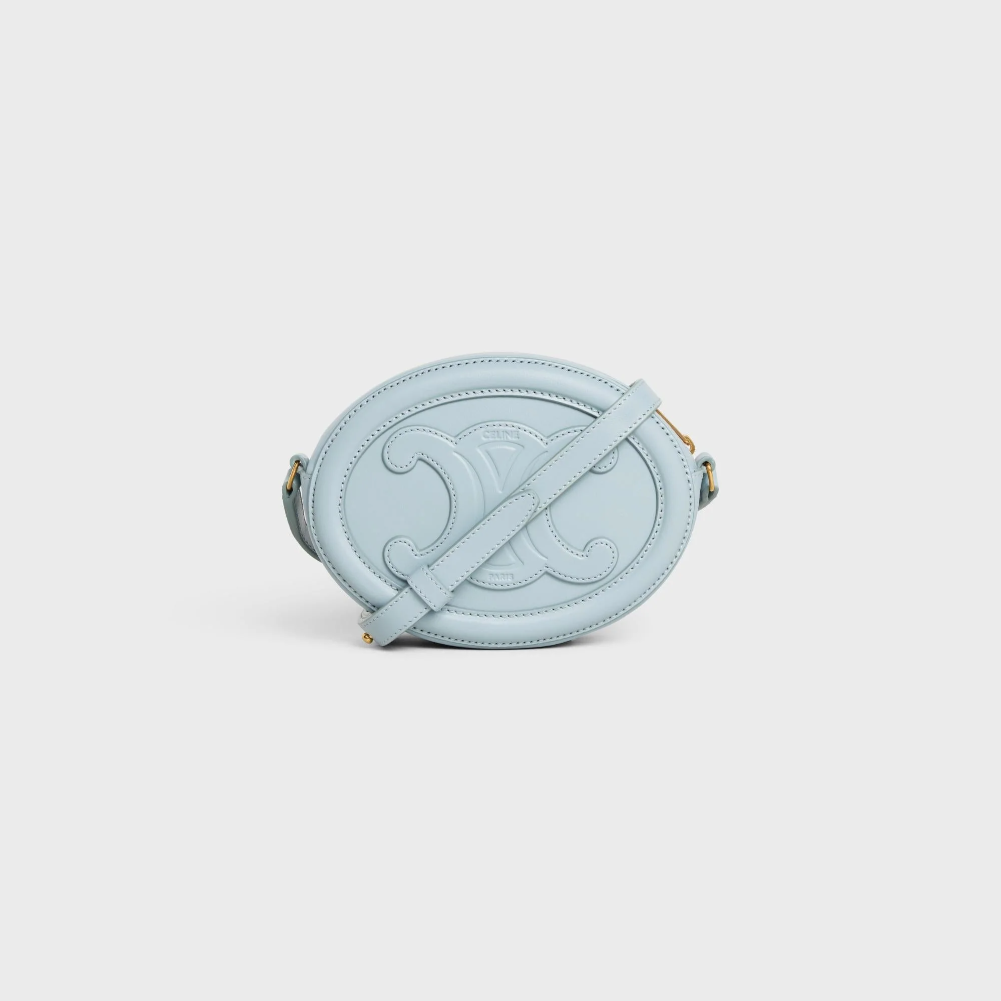 Crossbody Oval Purse - Ice Blue - Image 6