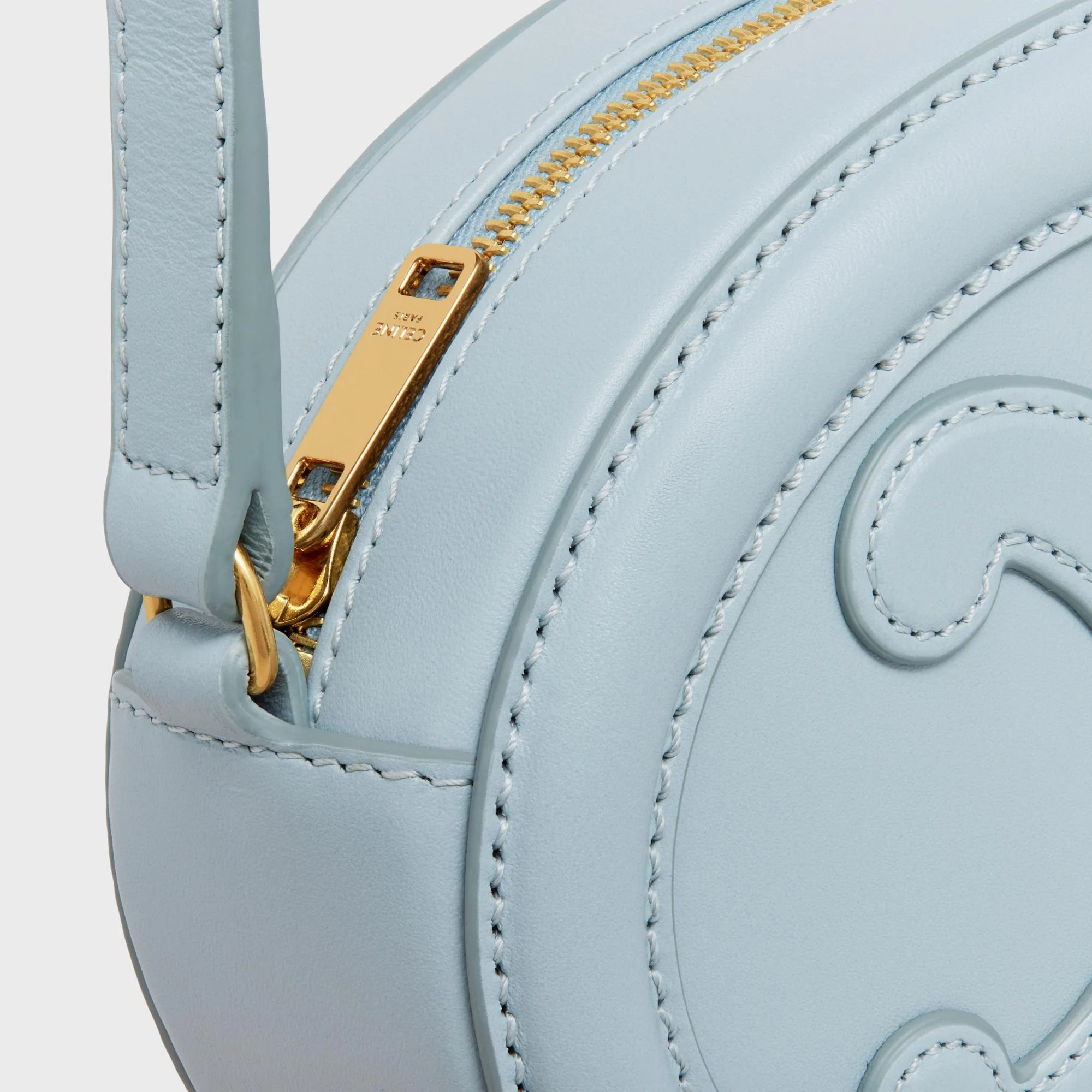 Crossbody Oval Purse - Ice Blue - Image 8