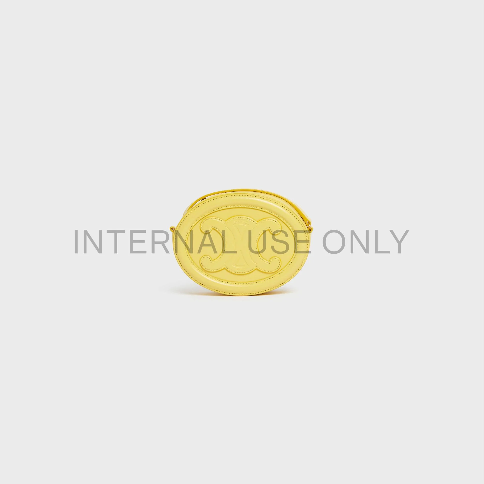 Crossbody Oval Purse - Citron