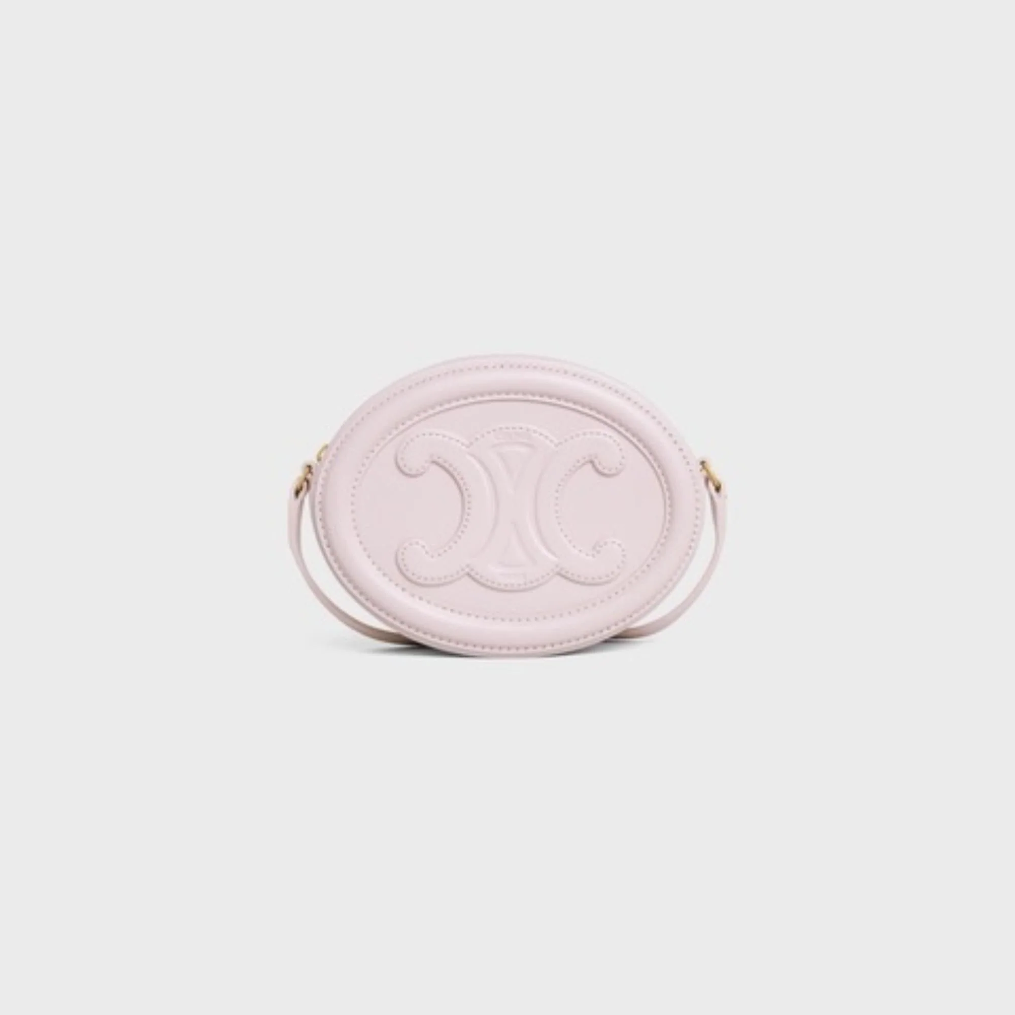 Crossbody Oval Purse - Powder