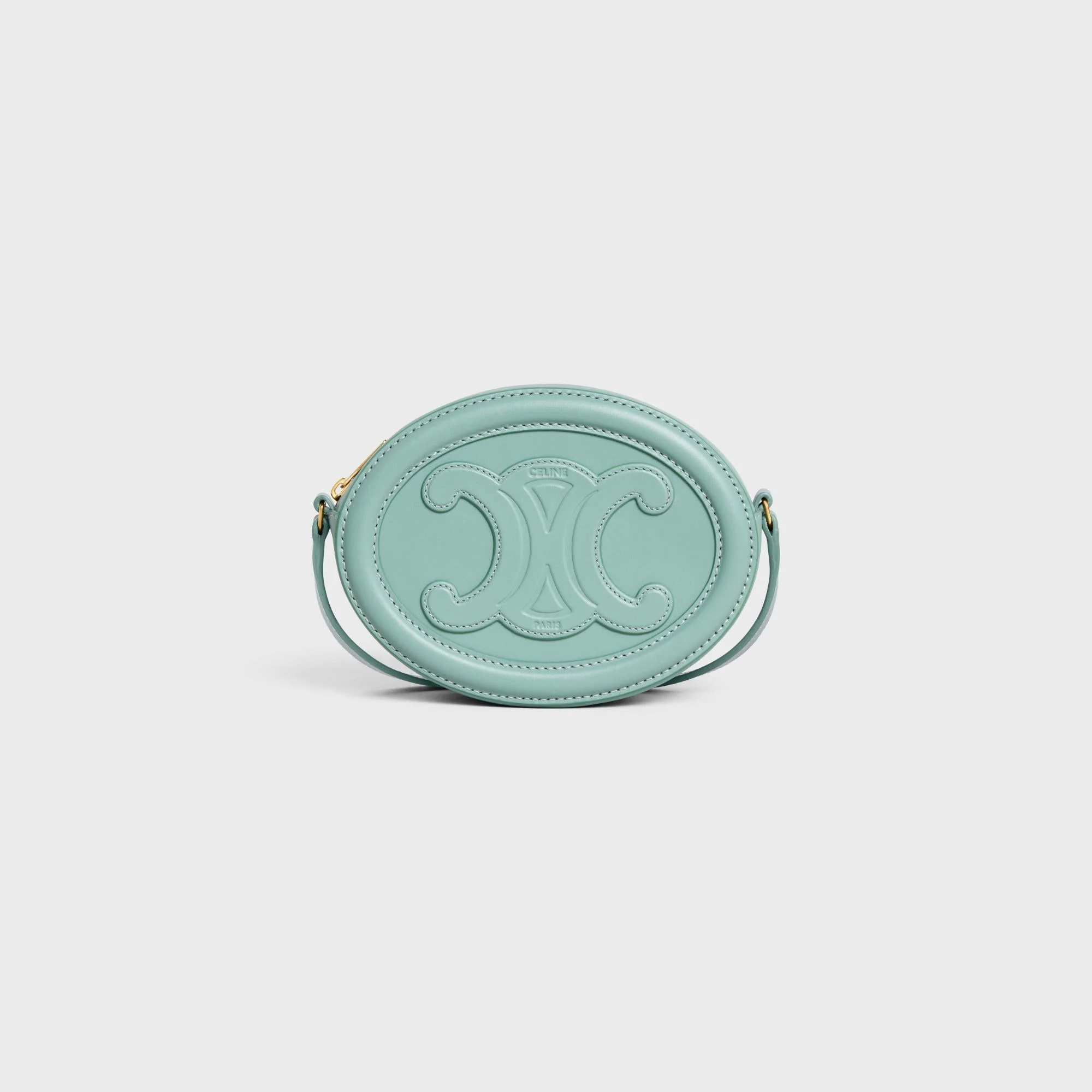Crossbody Oval Purse - Ice Mint