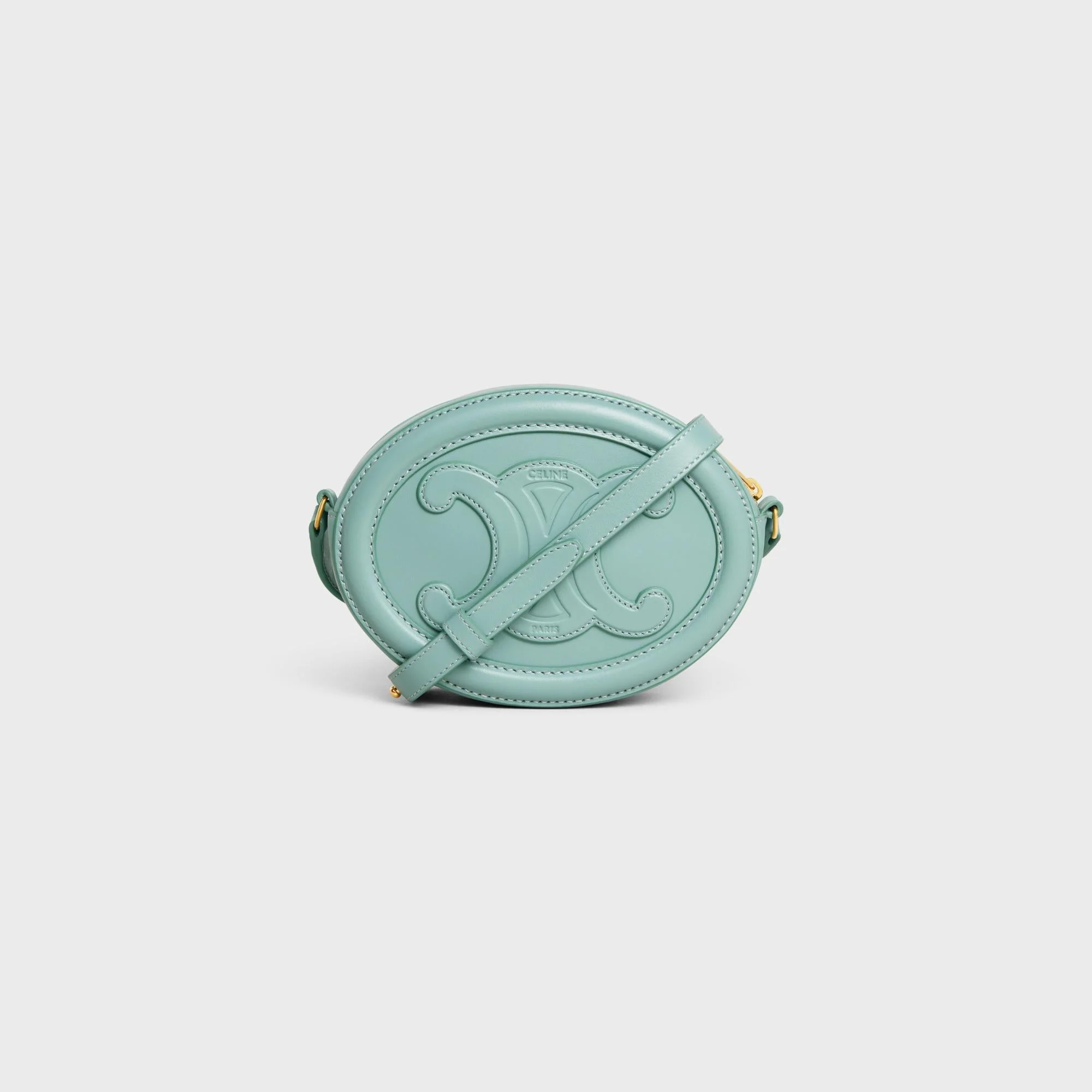 Crossbody Oval Purse - Ice Mint - Image 3
