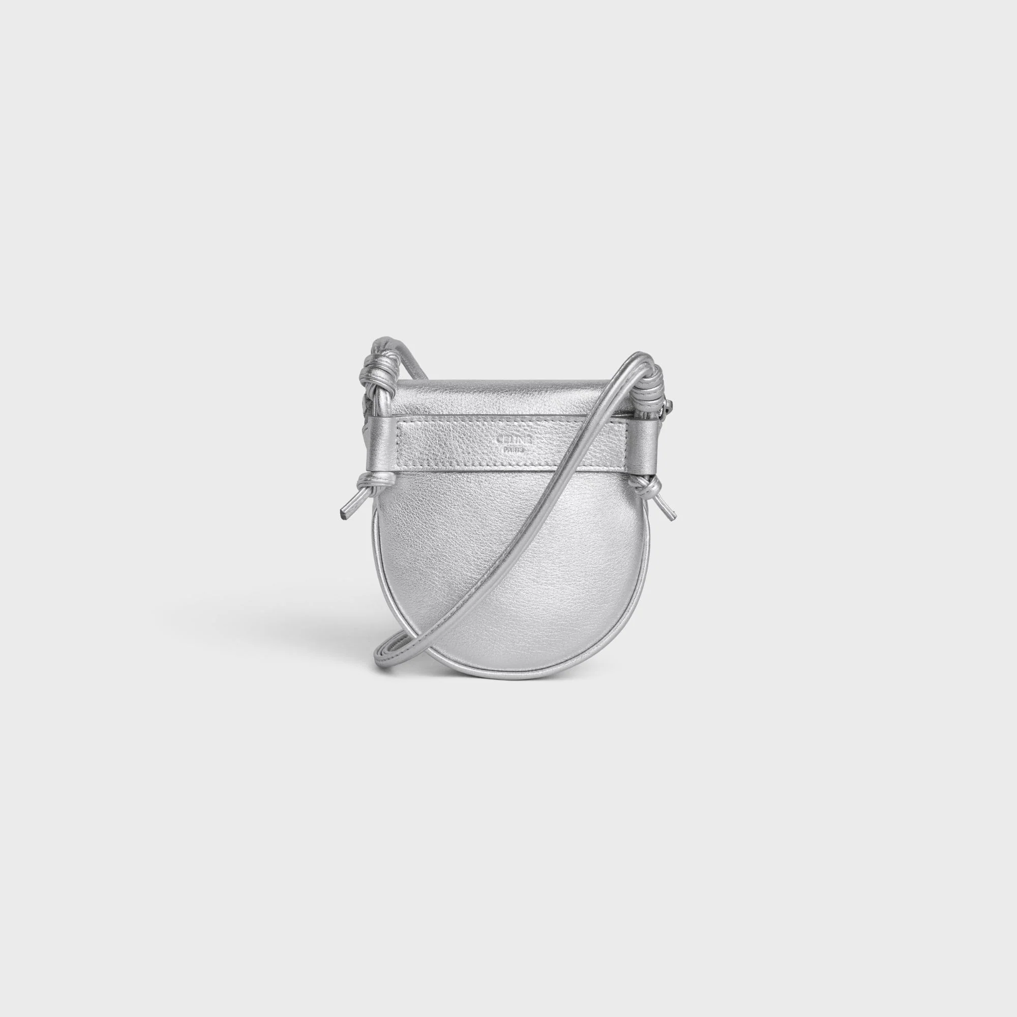 Small Zipped Purse - Silver - Image 4