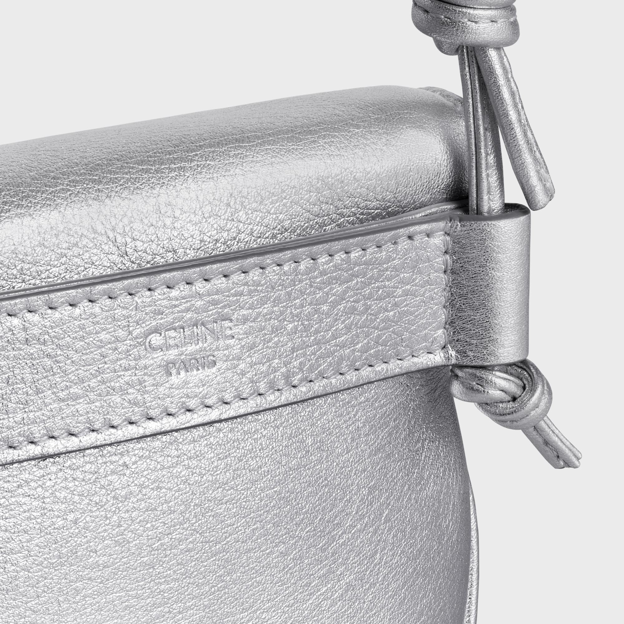 Small Zipped Purse - Silver - Image 5