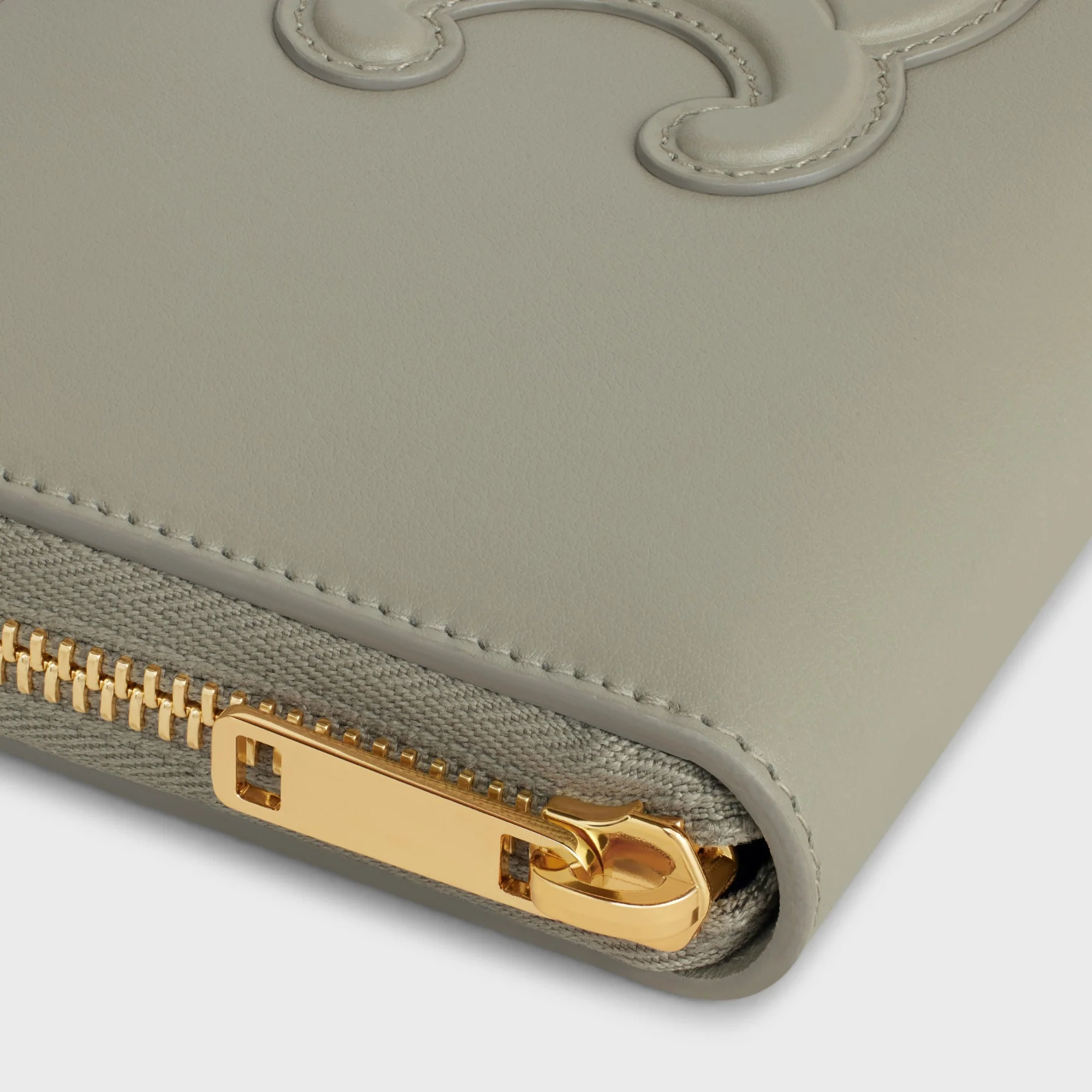 Large Zipped Wallet - Green Clay - Image 5