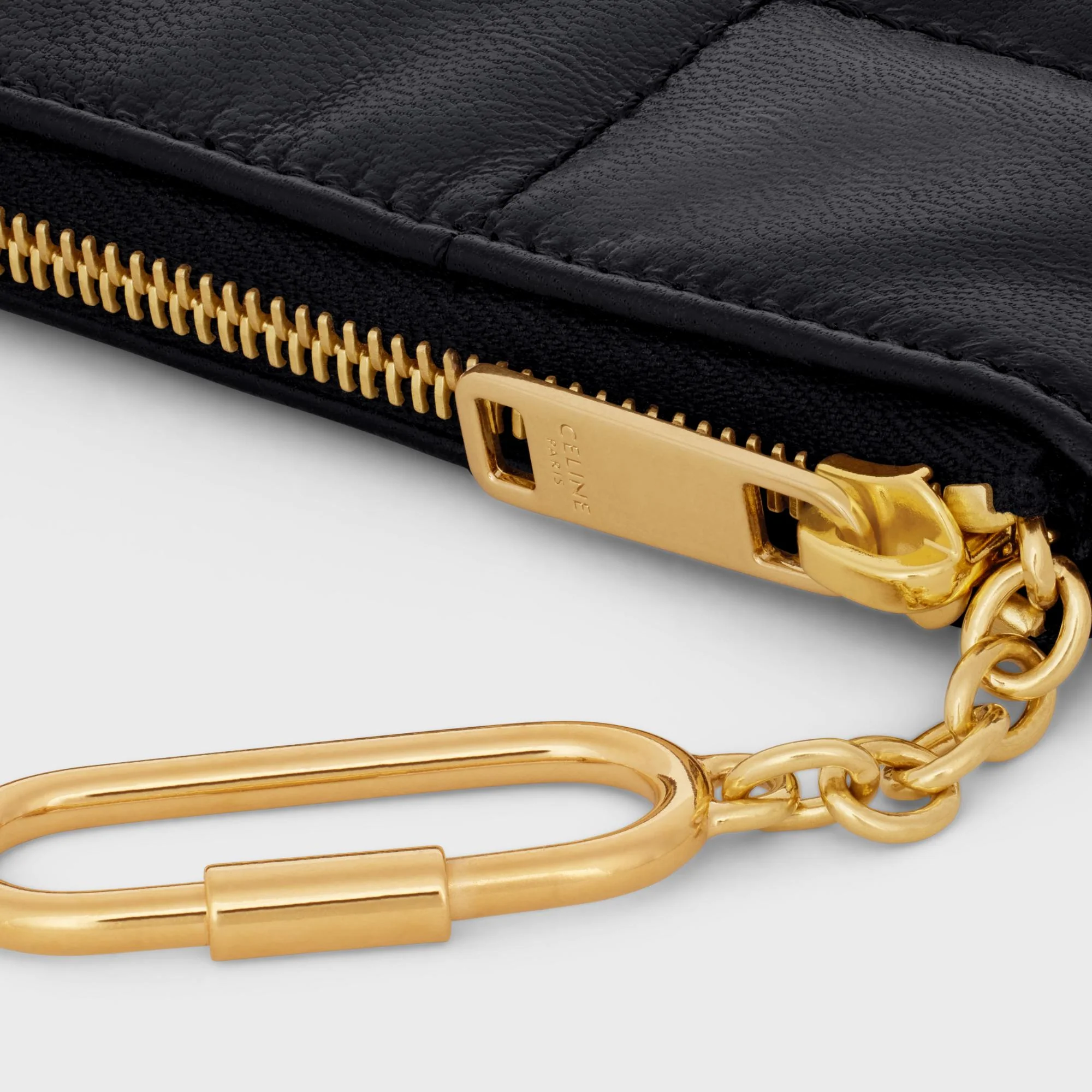 Coin And Card Pouch With Hook - Black - Image 4