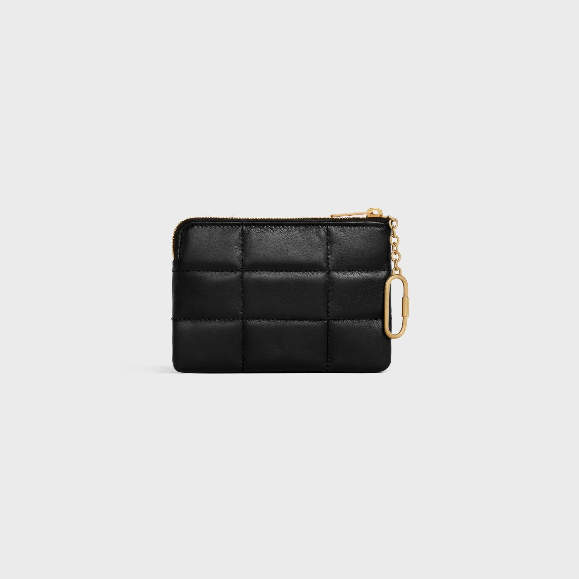 Coin And Card Pouch With Hook - Black - Image 3