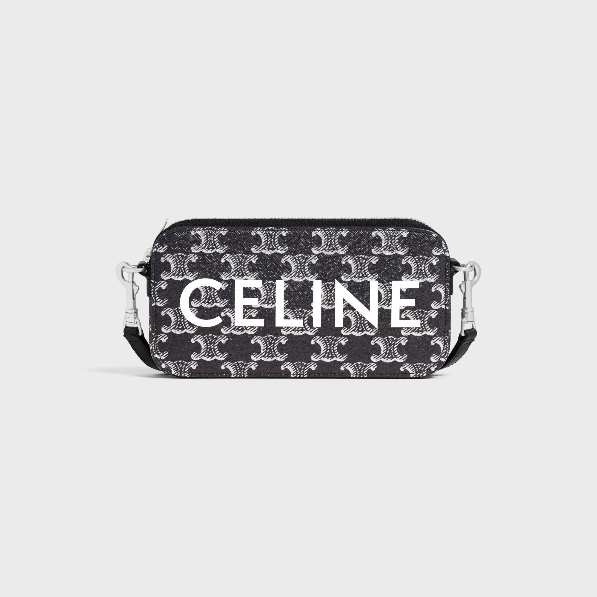 Horizontal Pouch - Silver/Black