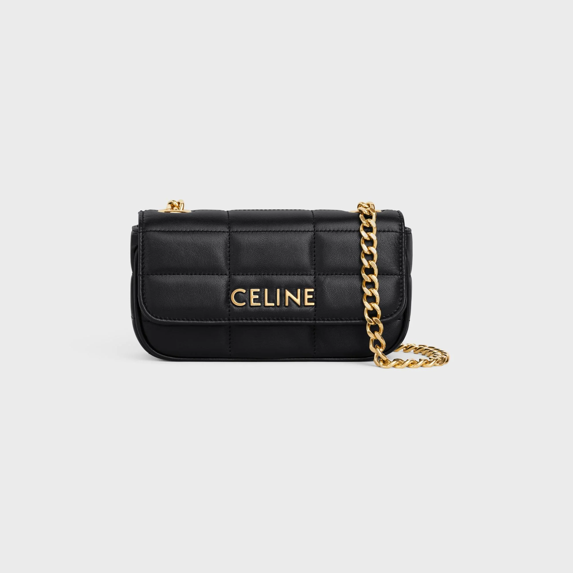 Mini Chain Shoulder Bag - Black