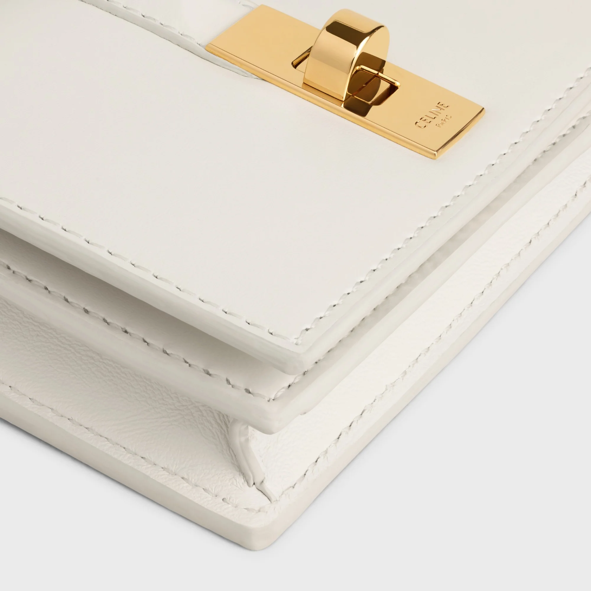 Card Holder With Flap - White Cotton - Image 5