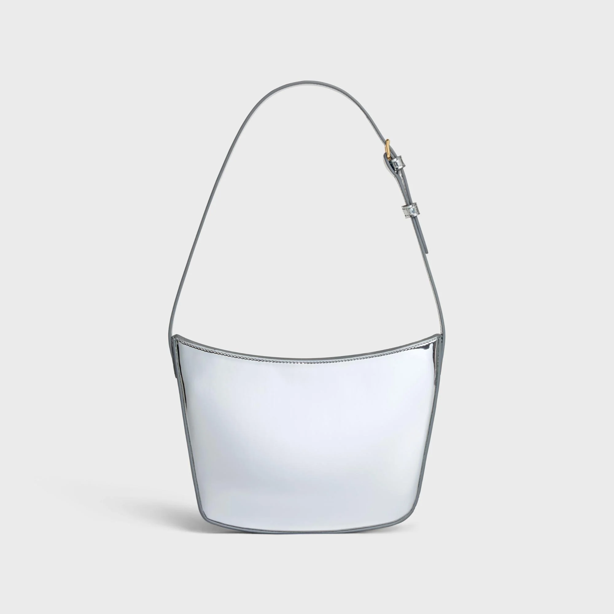 Medium Celine Croque Bag - Silver - Image 3
