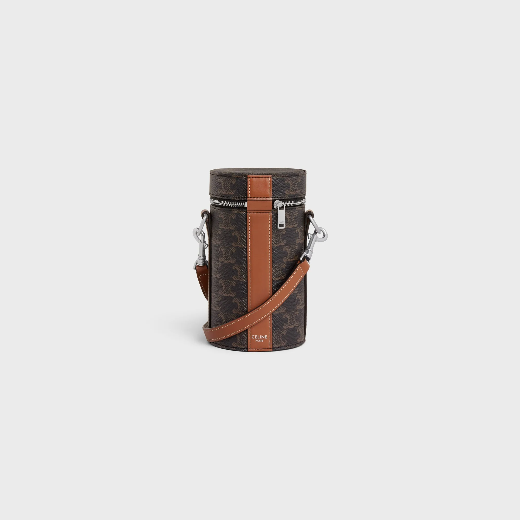 Triomphe Canvas Vertical Cylinder - Tan - Image 3