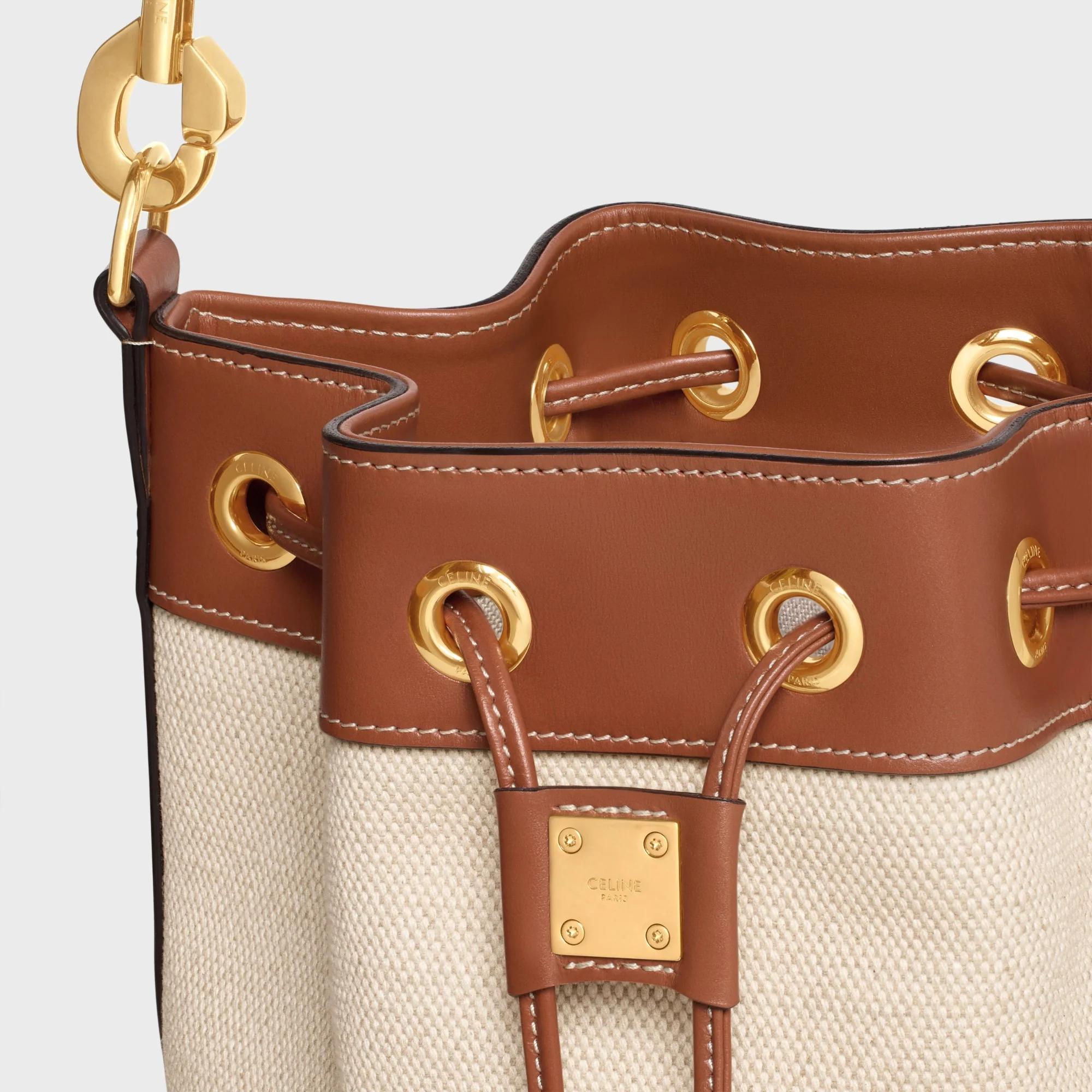 Small Drawstring - Natural/Tan - Image 4