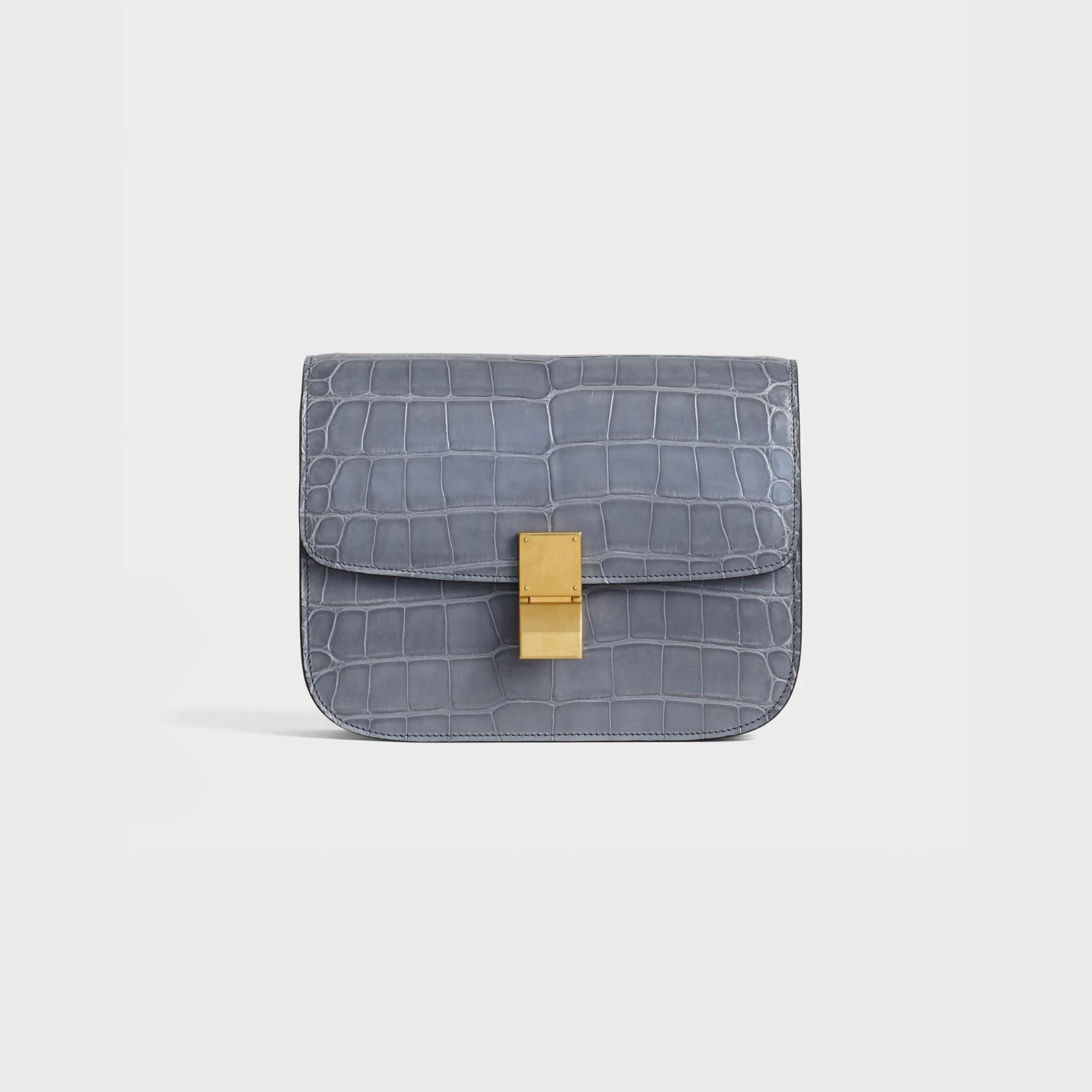 Classic Medium - Medium Grey Croc