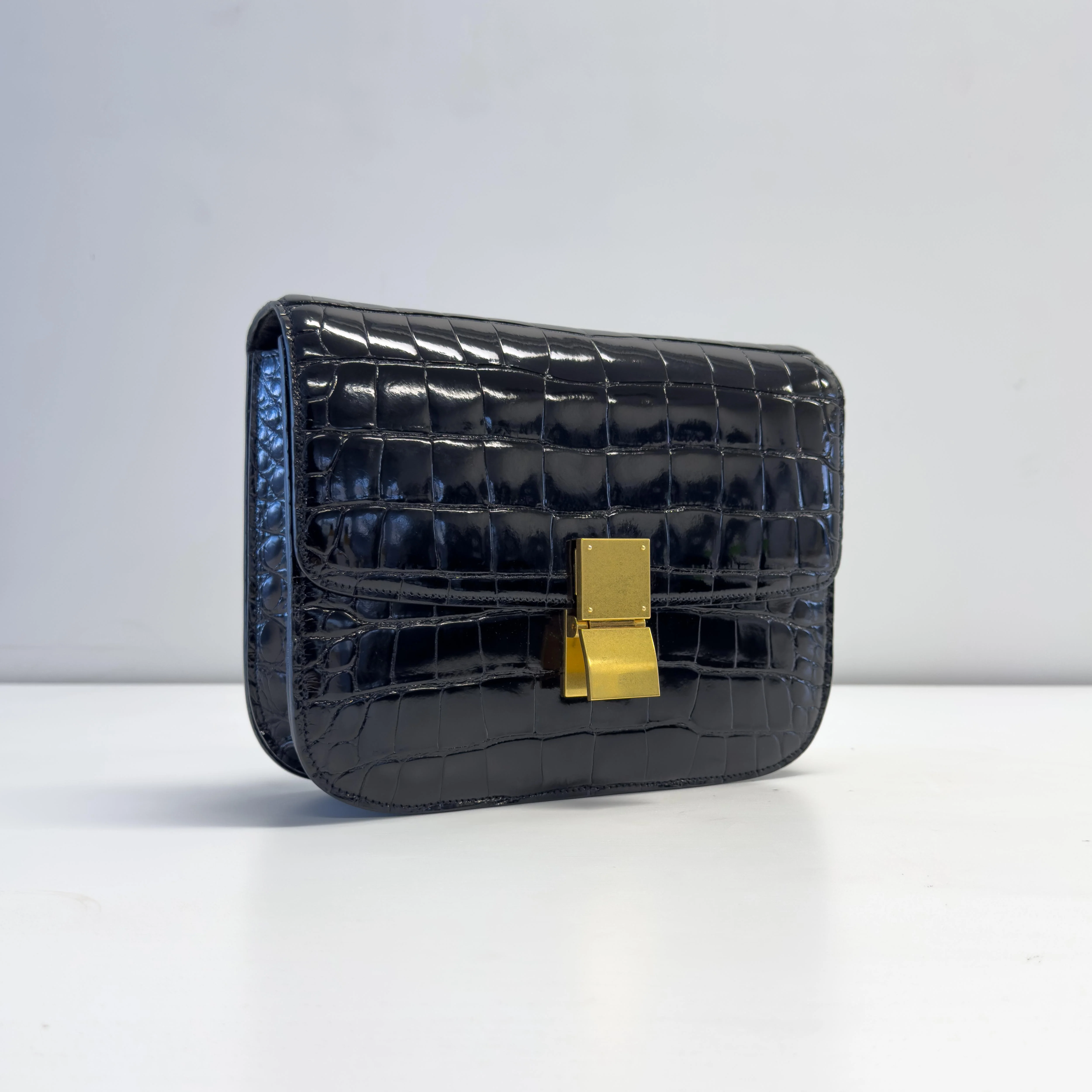 Classic Medium - Black Croc - Image 2