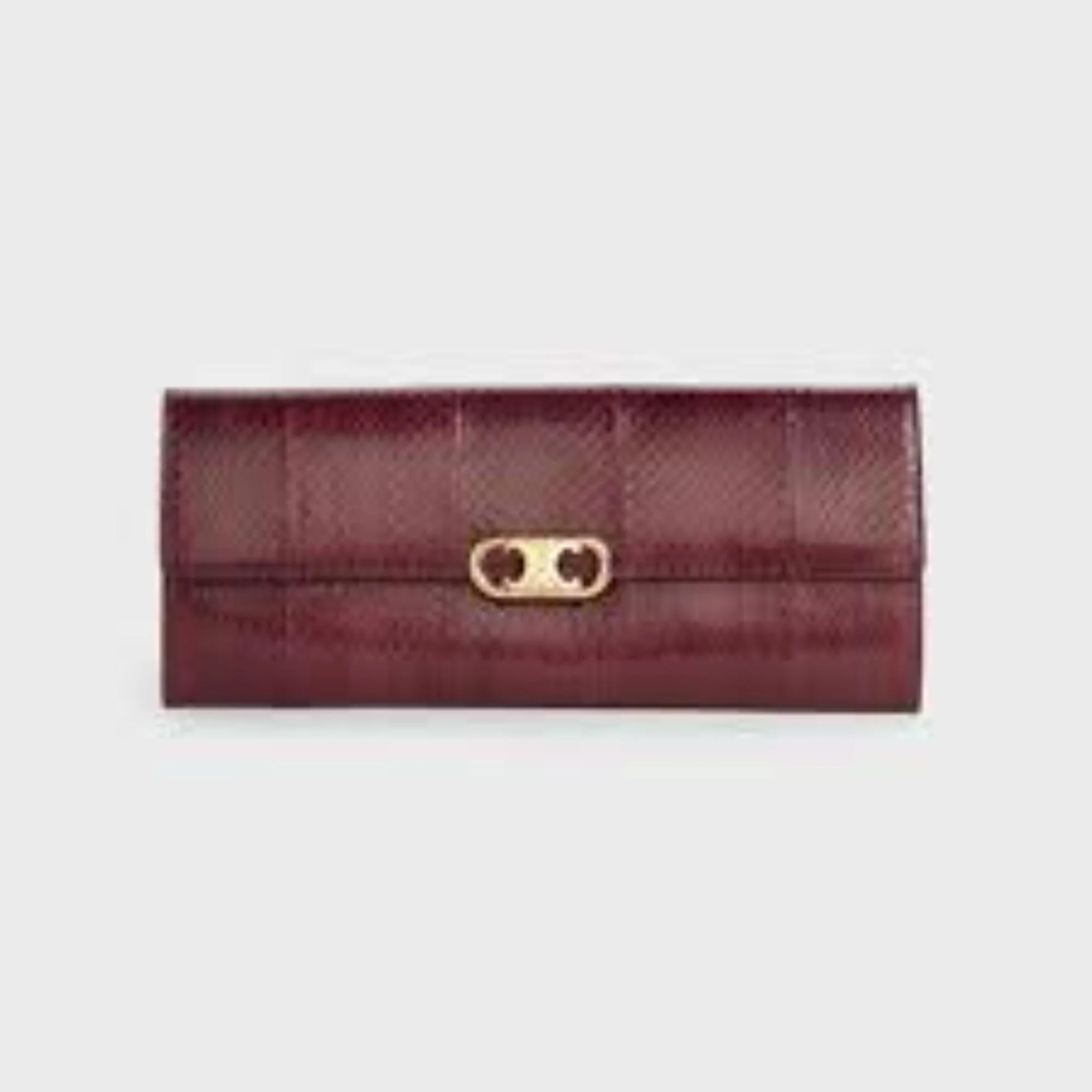 Maillon Triomphe Clutch - Burgundy