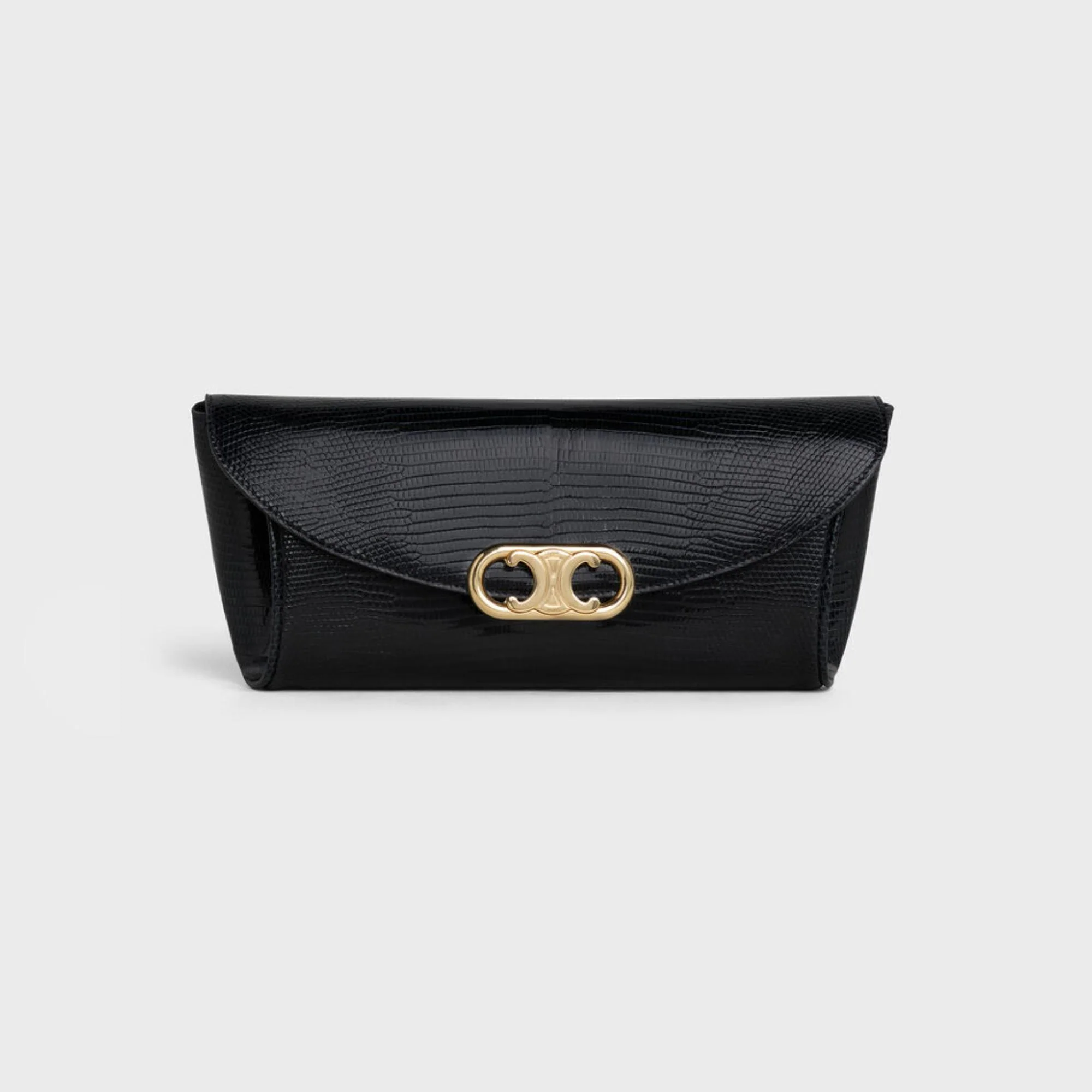 Maillon Triomphe Small Pleated Clutch - Black