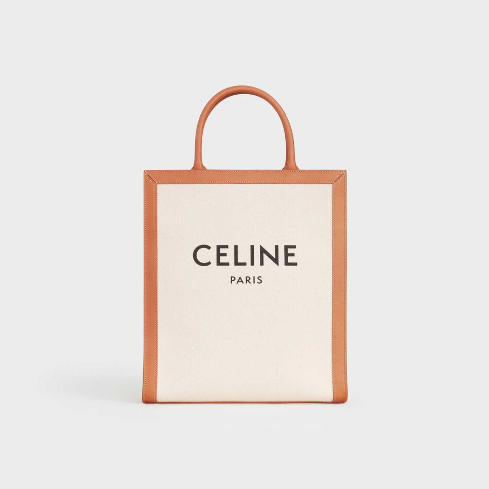 Small Vertical Tote - Natural/Tan