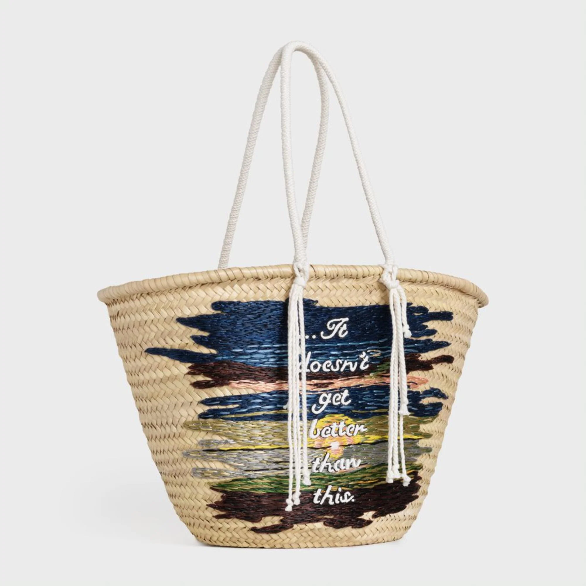 Large Wide Celine Classic Basket - Multicolor - Image 2