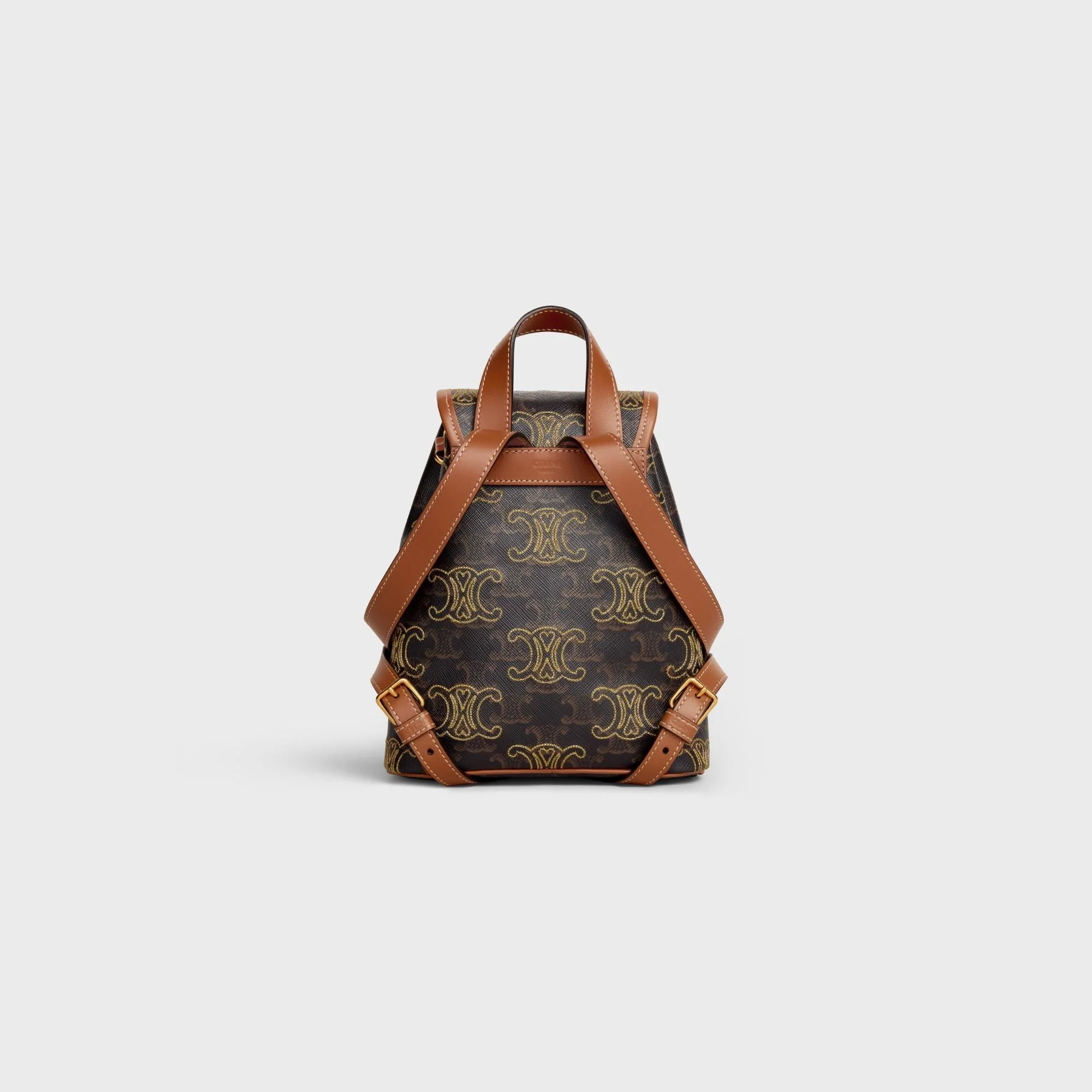 Triomphe Canvas Mini Backpack Folco - Tan - Image 2