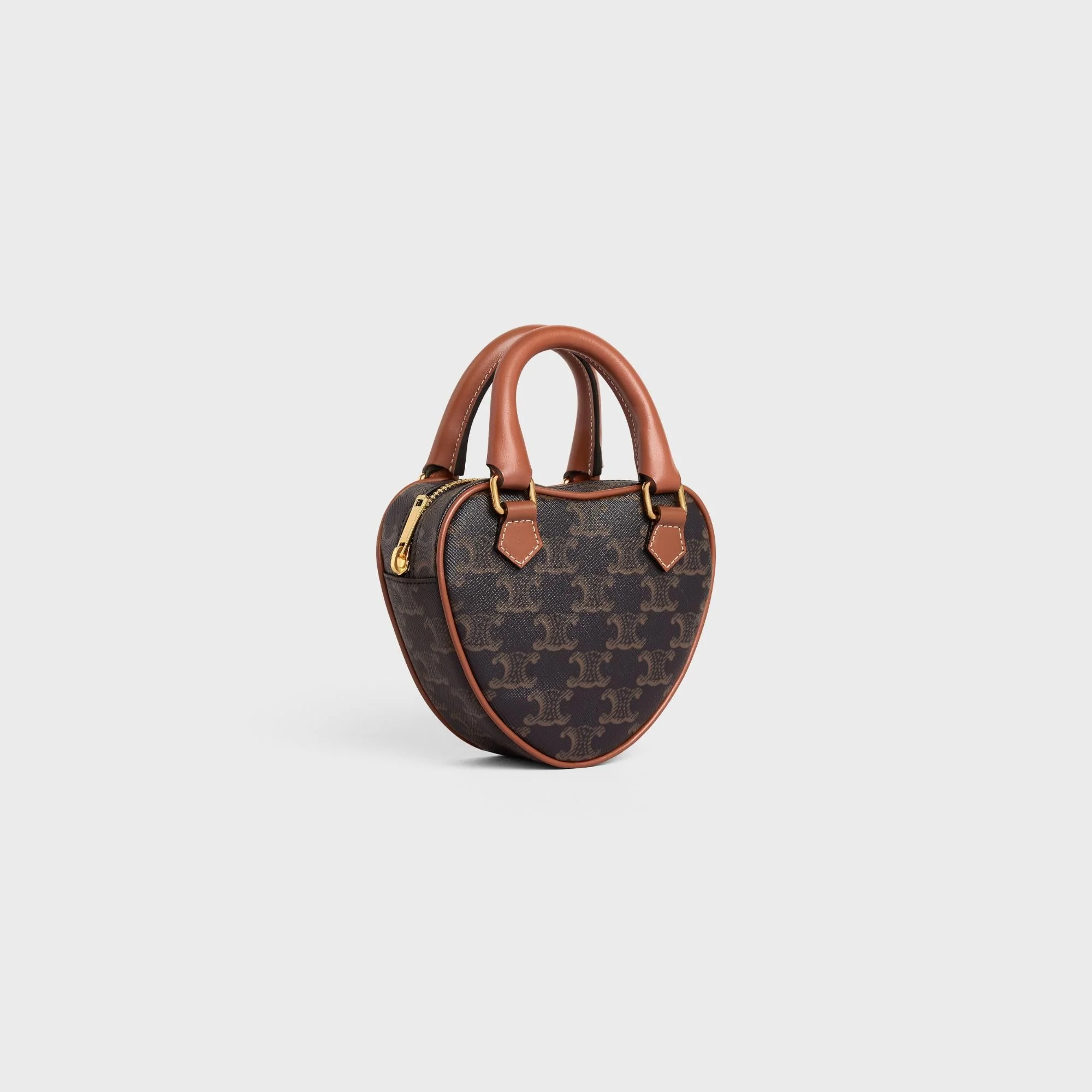 Triomphe Canvas Medium Celine Heart - Tan - Image 2