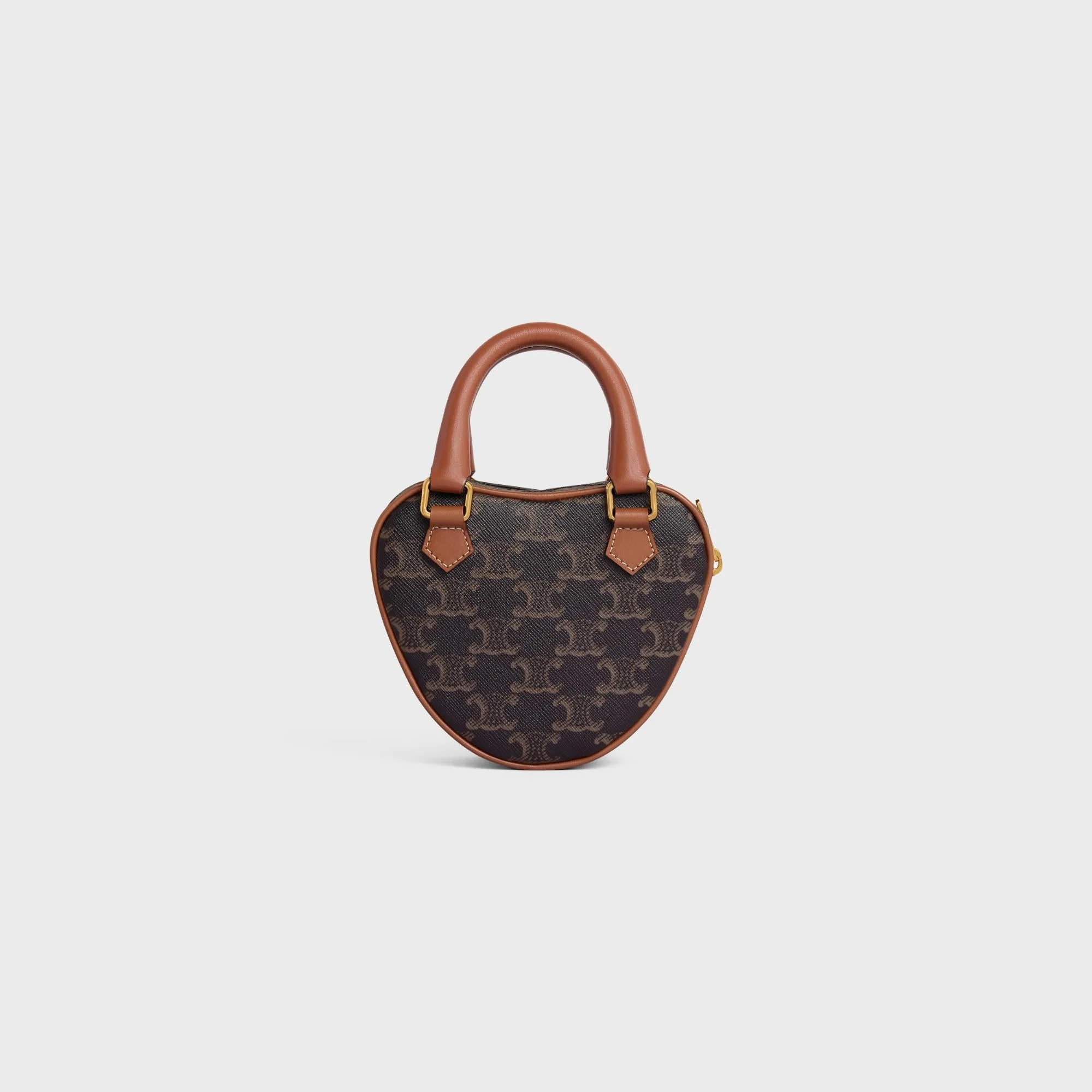 Triomphe Canvas Medium Celine Heart - Tan - Image 3