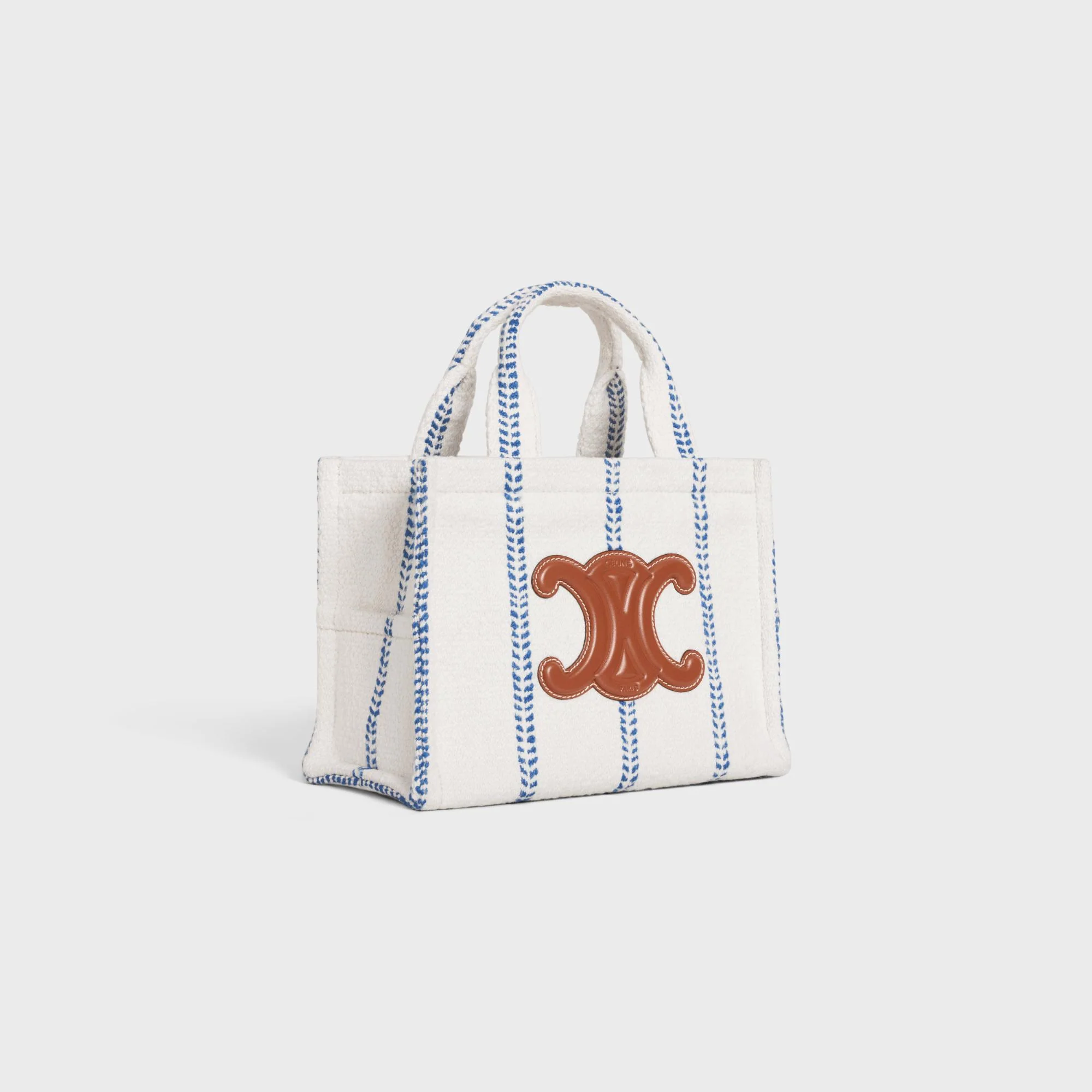 Thais Small Tote - White/Blue - Image 2