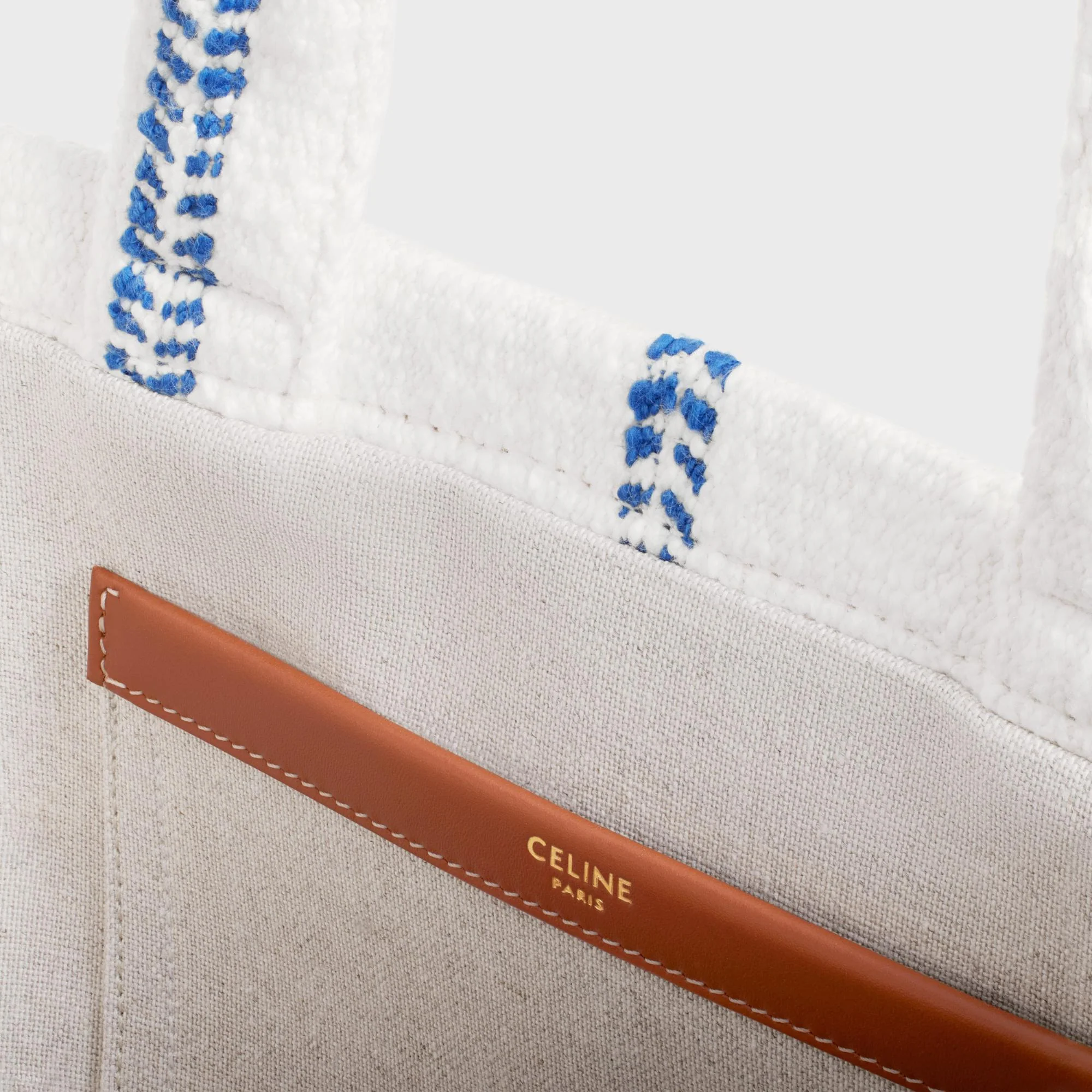 Thais Small Tote - White/Blue - Image 4