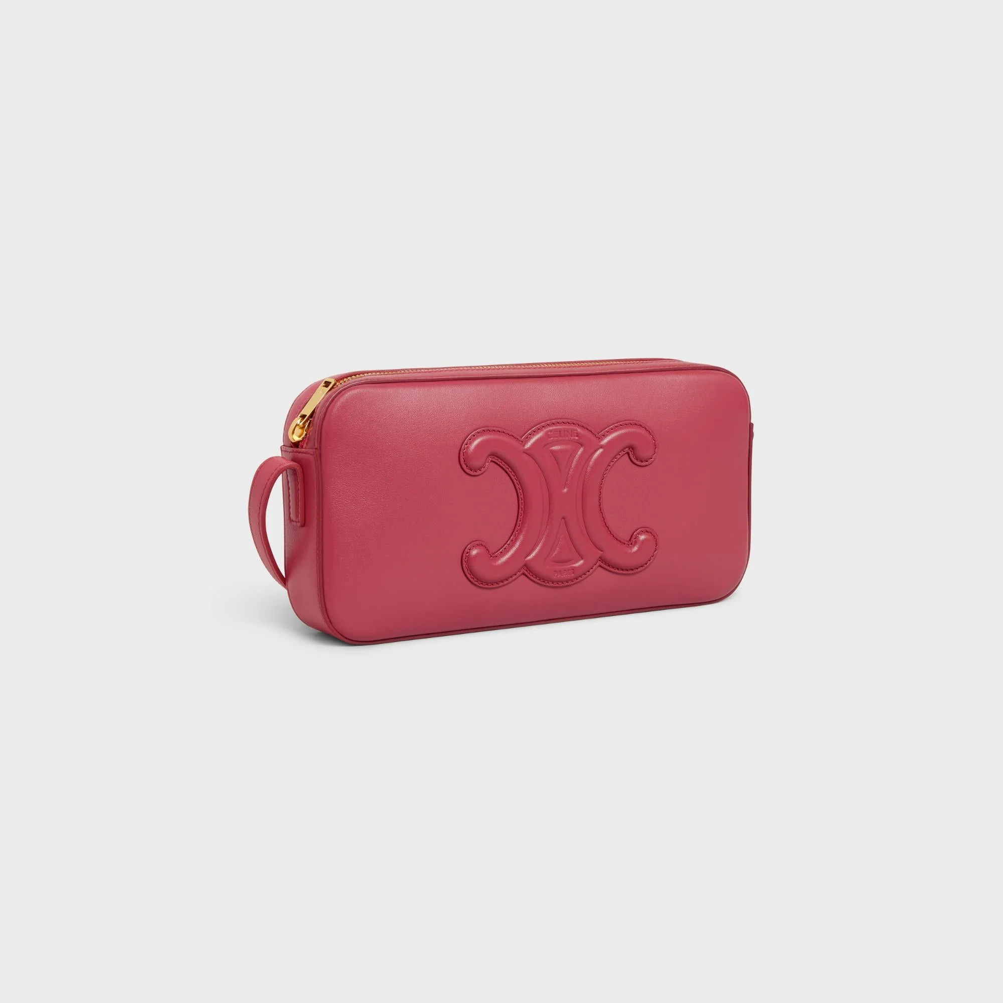 Cuir Triomphe Camera Shoulder Bag - Lipstick - Image 3