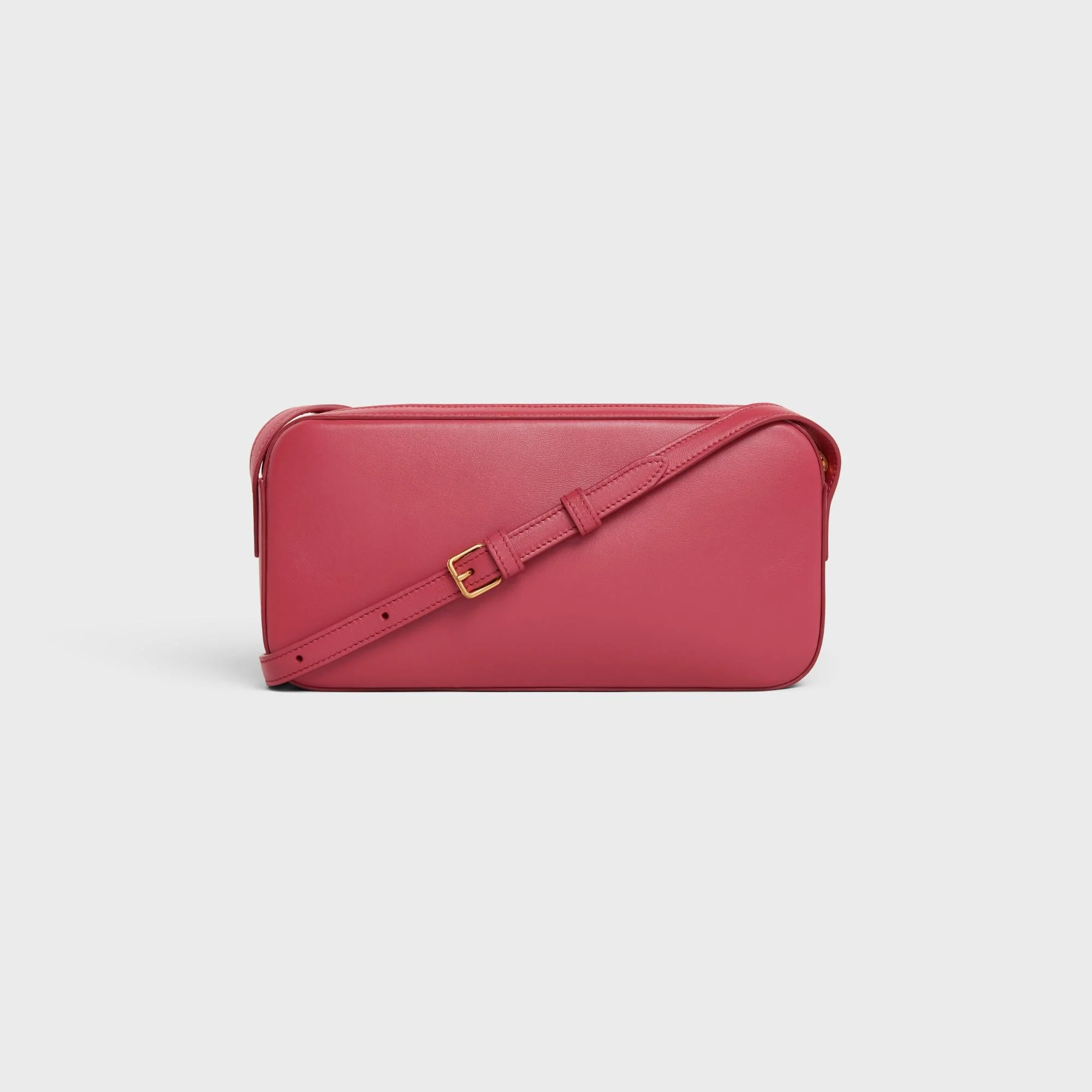 Cuir Triomphe Camera Shoulder Bag - Lipstick - Image 3