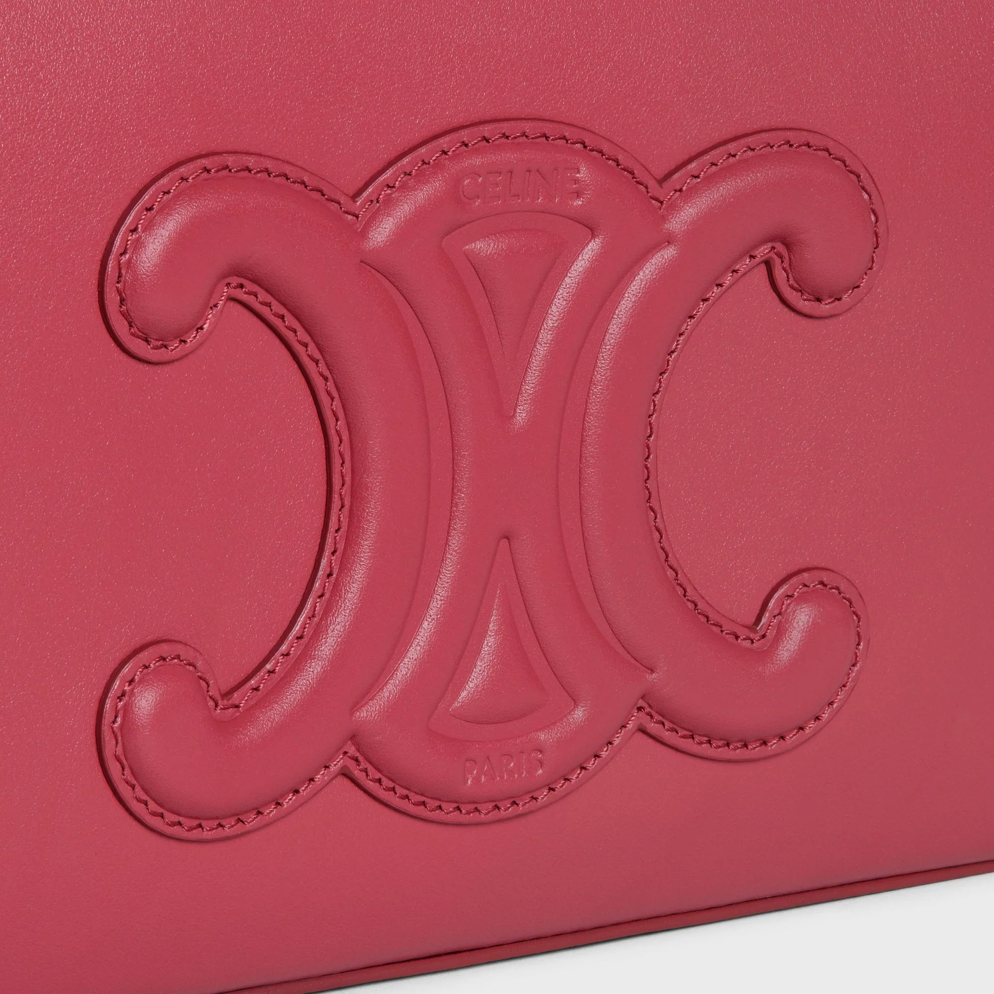 Cuir Triomphe Camera Shoulder Bag - Lipstick - Image 5