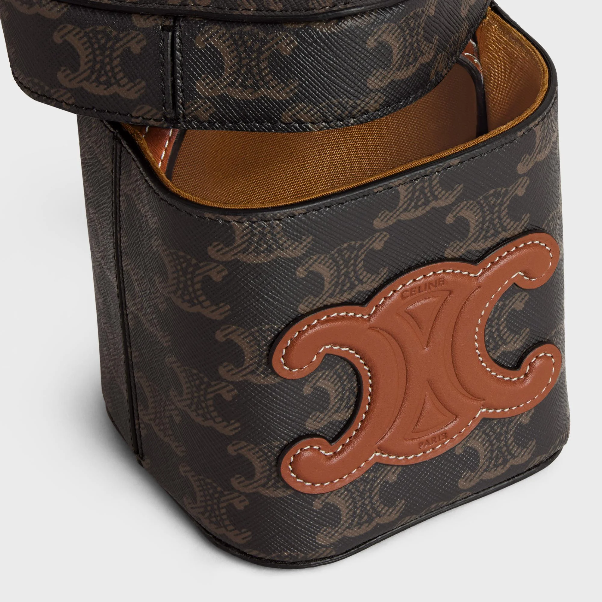 Triomphe Canvas Small Box - Tan - Image 5