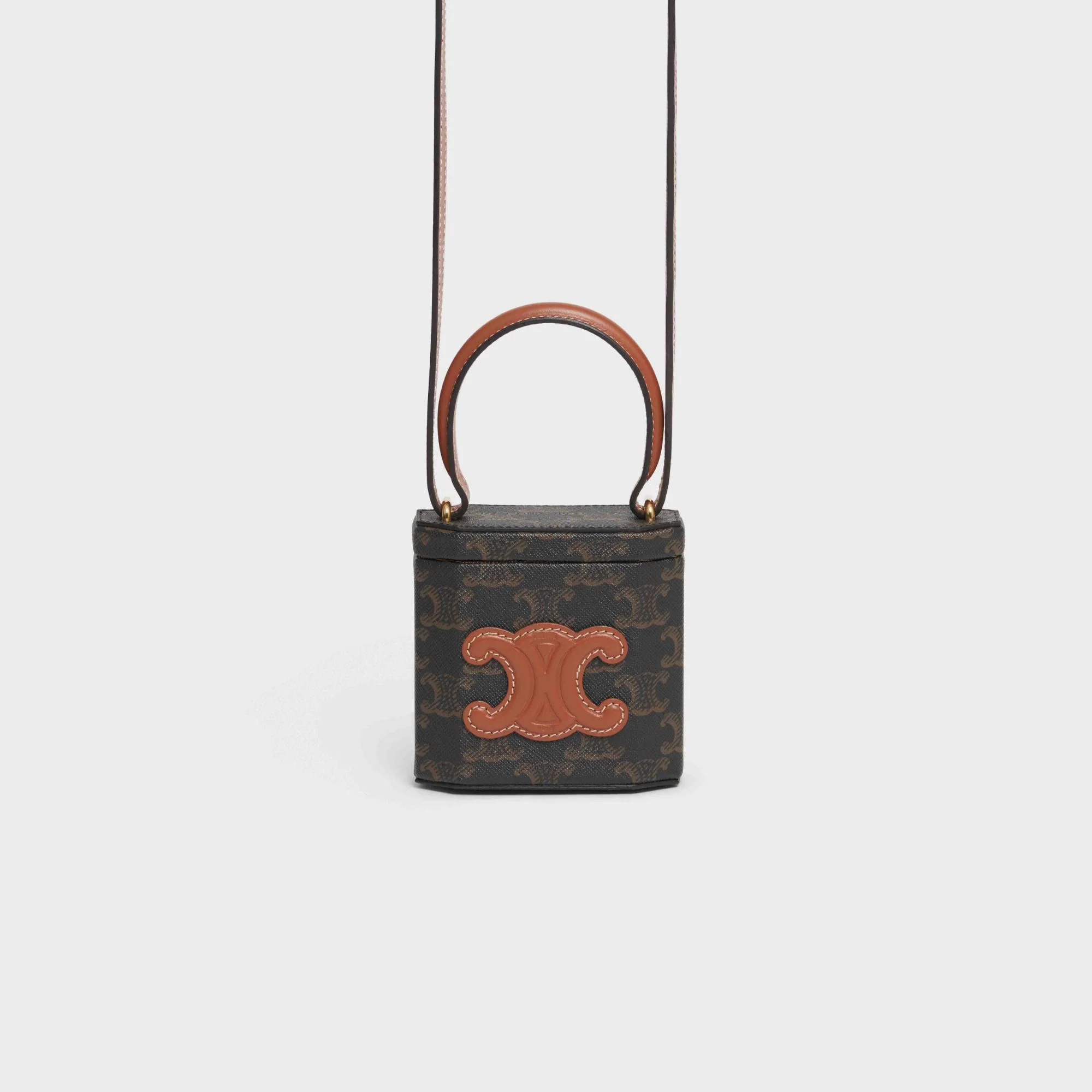 Triomphe Canvas Lock Bag - Tan - Image 2