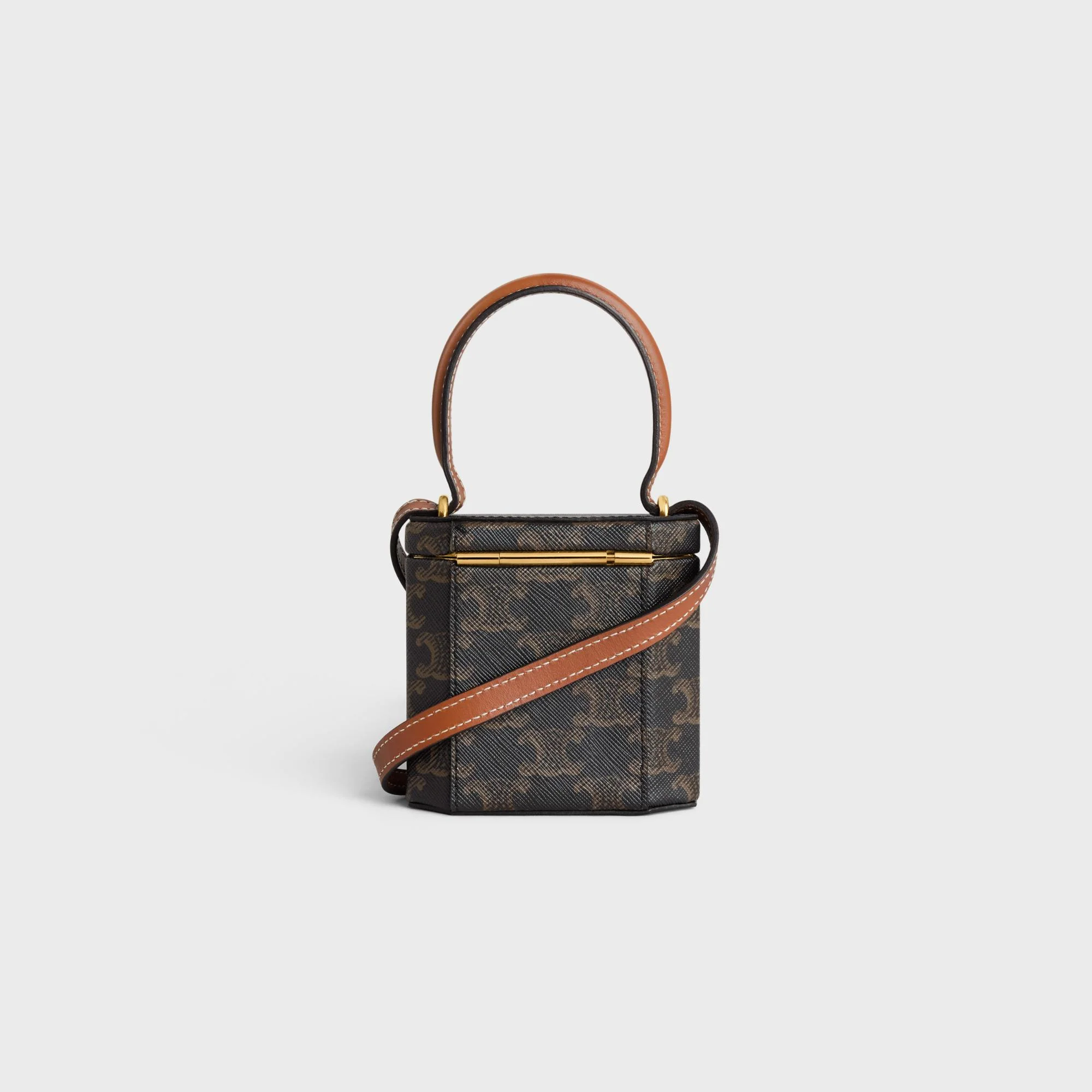 Triomphe Canvas Lock Bag - Tan - Image 4