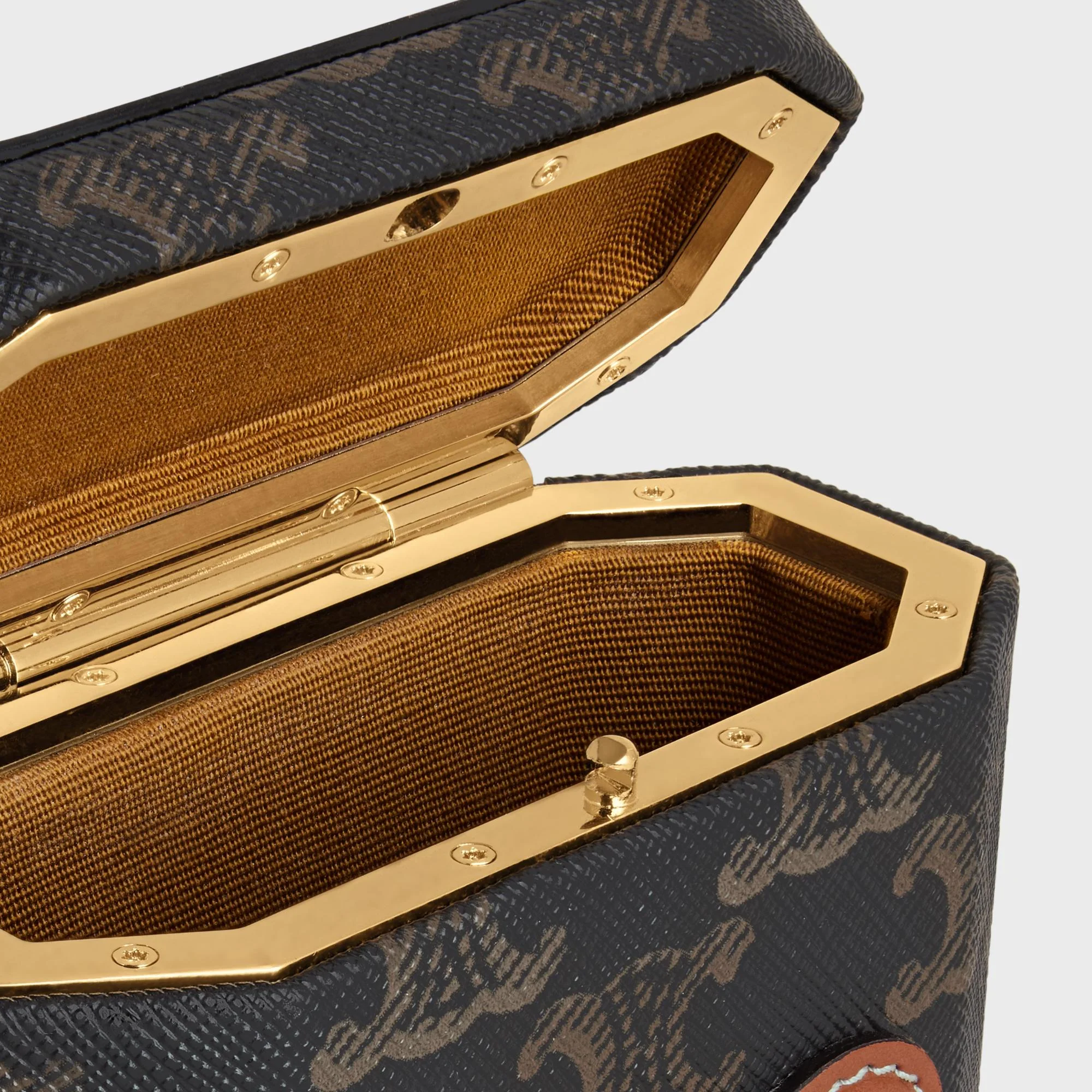 Triomphe Canvas Lock Bag - Tan - Image 5